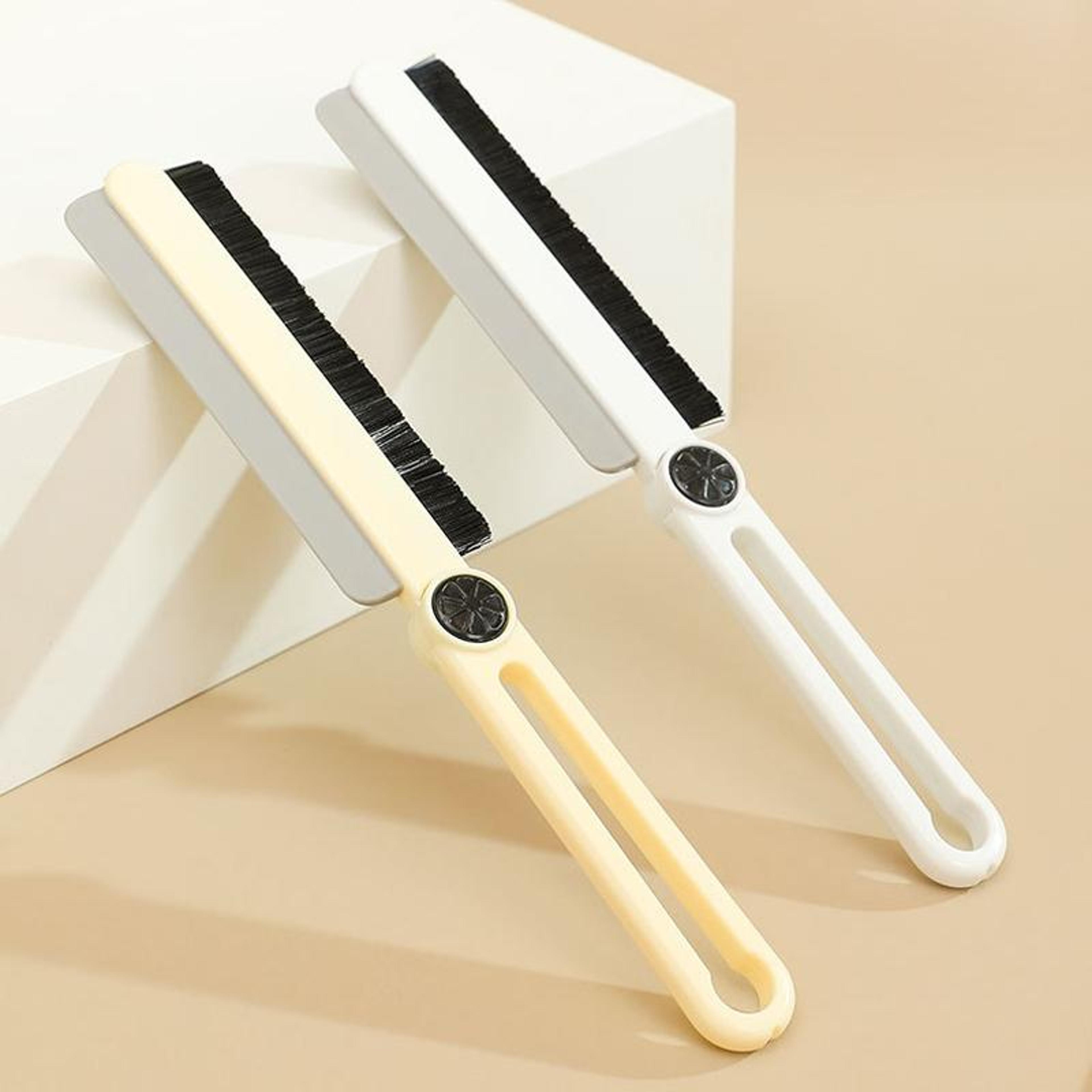 premium long handle crevice & groove cleaning brush deep cleaning tool for bathroom & narrow spaces