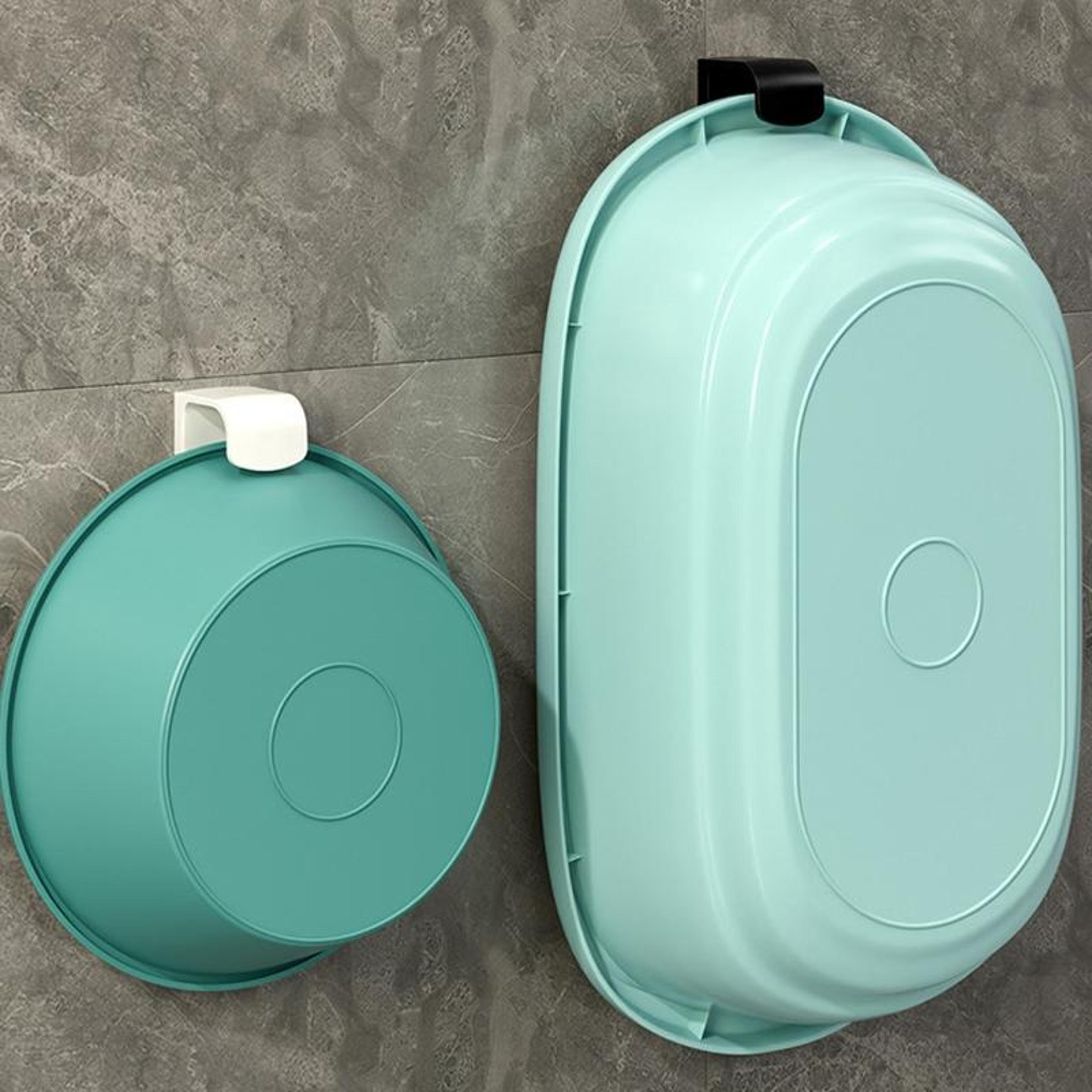 space saving bathroom & kitchen wall shelf with no punch hooks