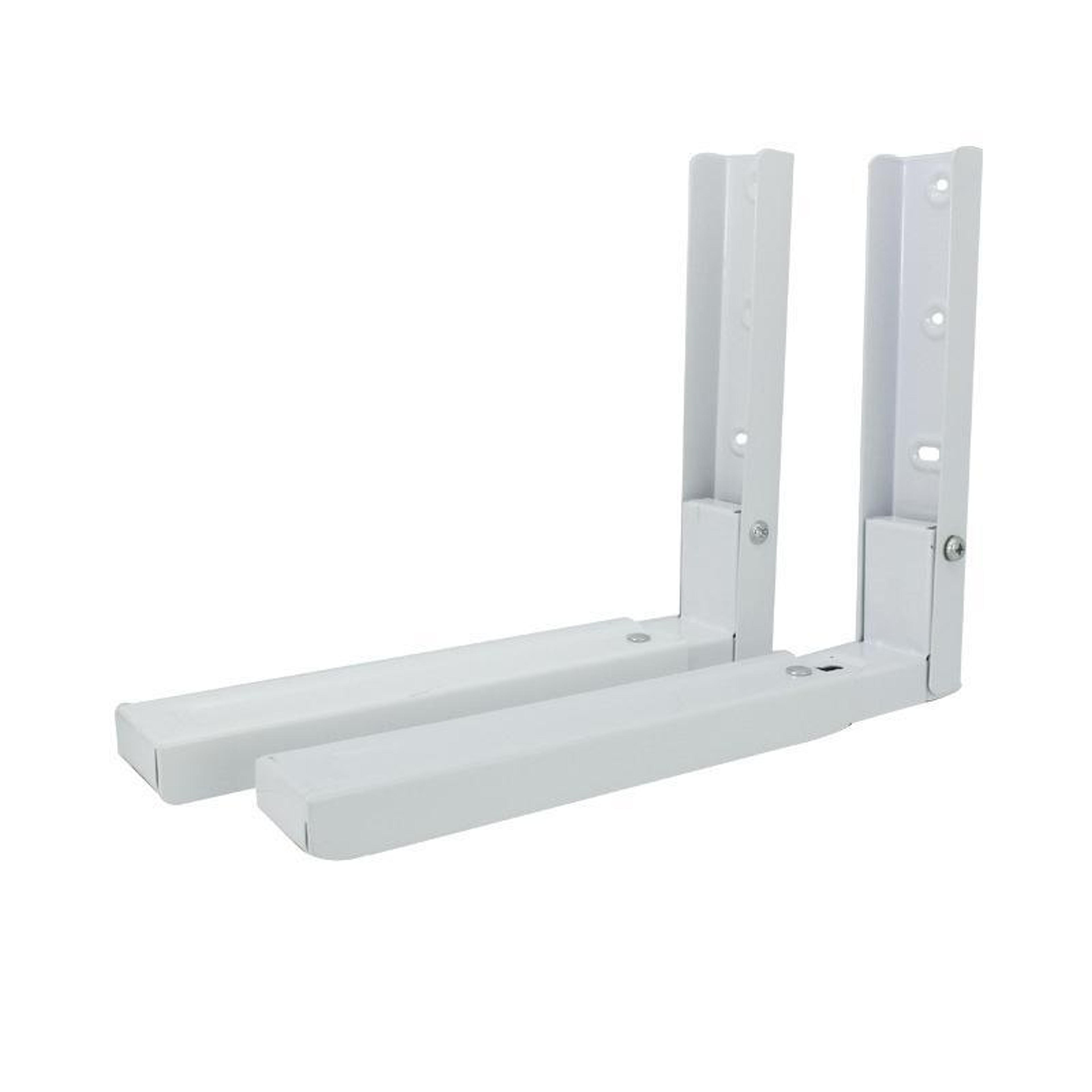 retractable folding microwave bracket heavy duty adjustable kitchen shelf