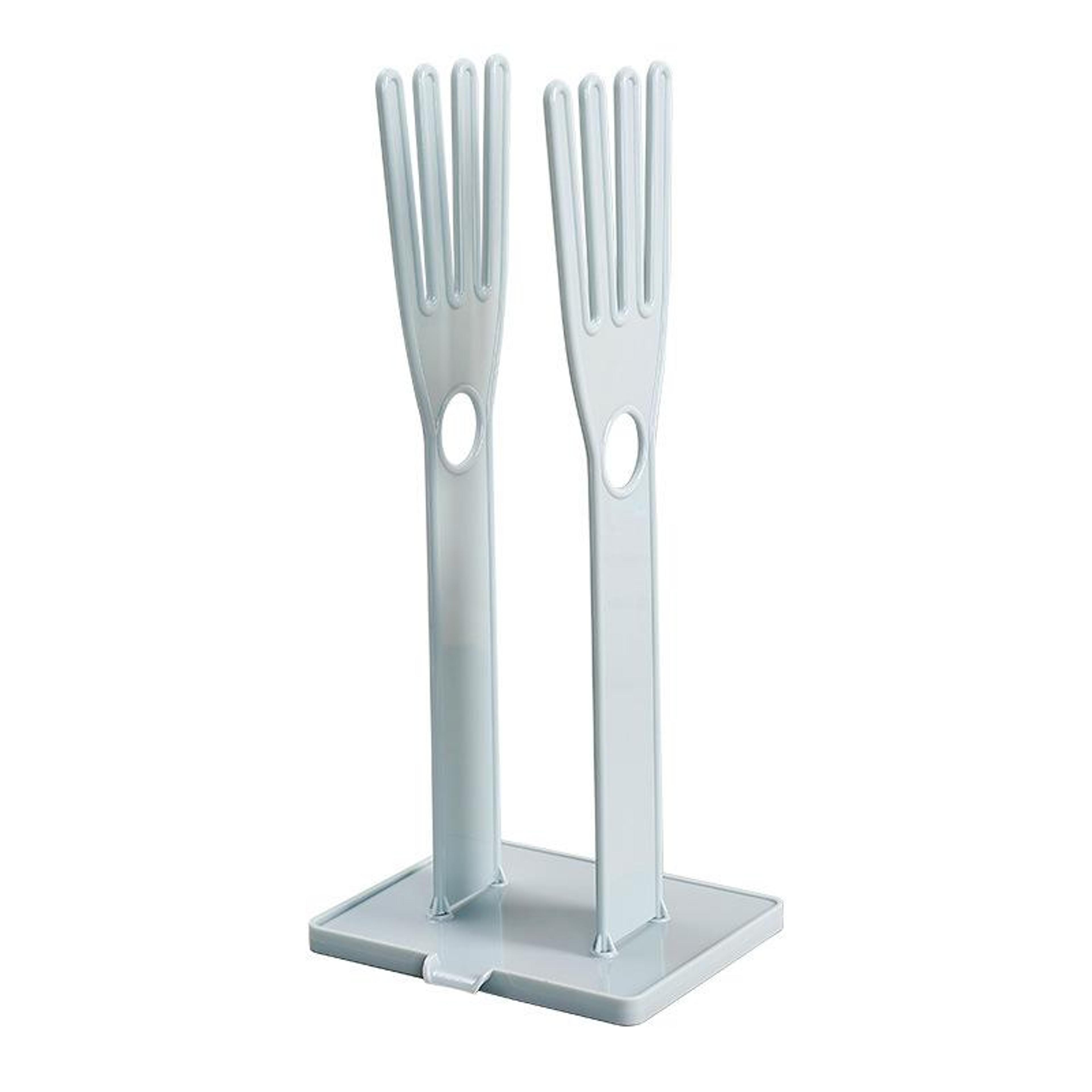 portable glove & kitchen storage rack with desktop drainage