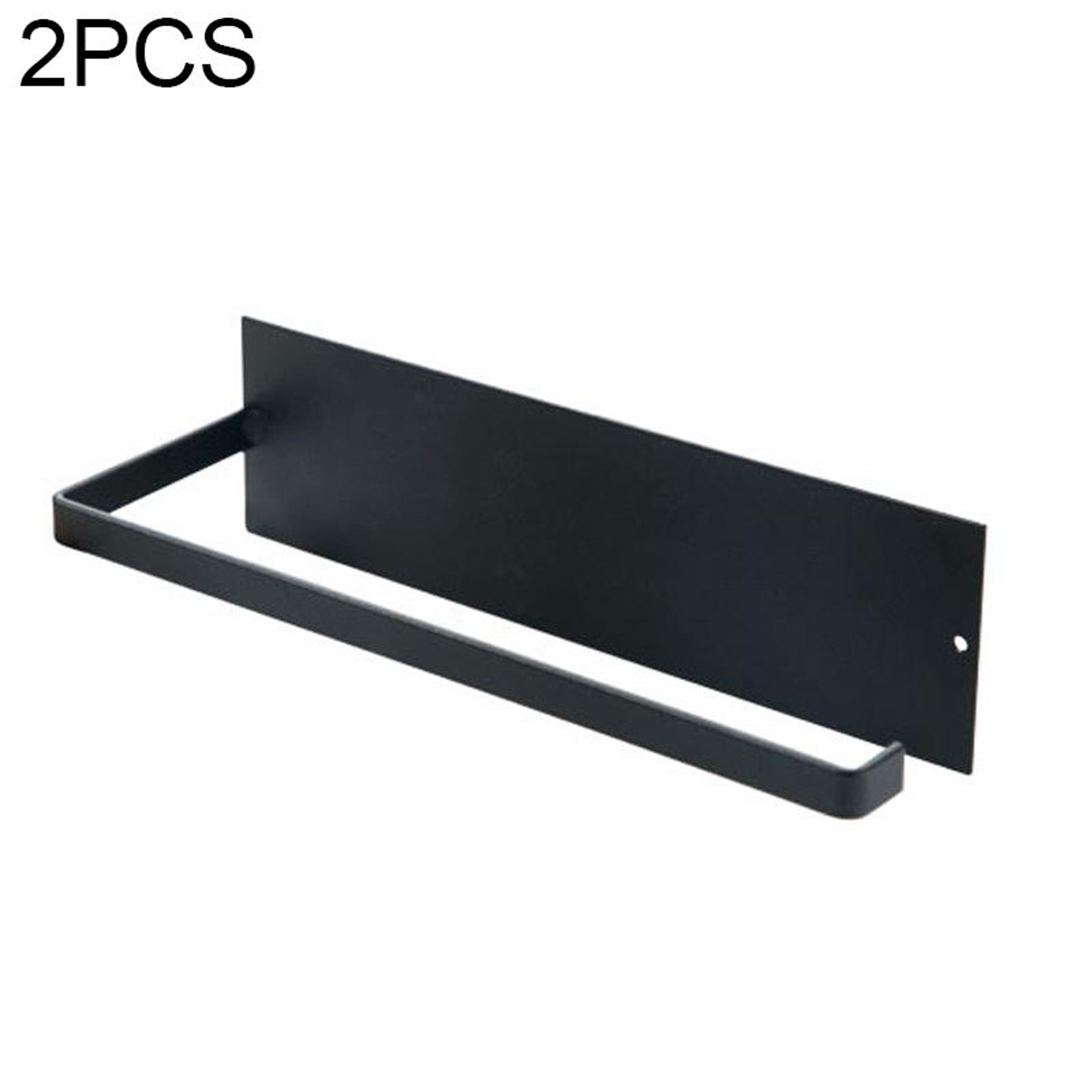 punch free wall mounted bathroom towel rack & kitchen roll holder