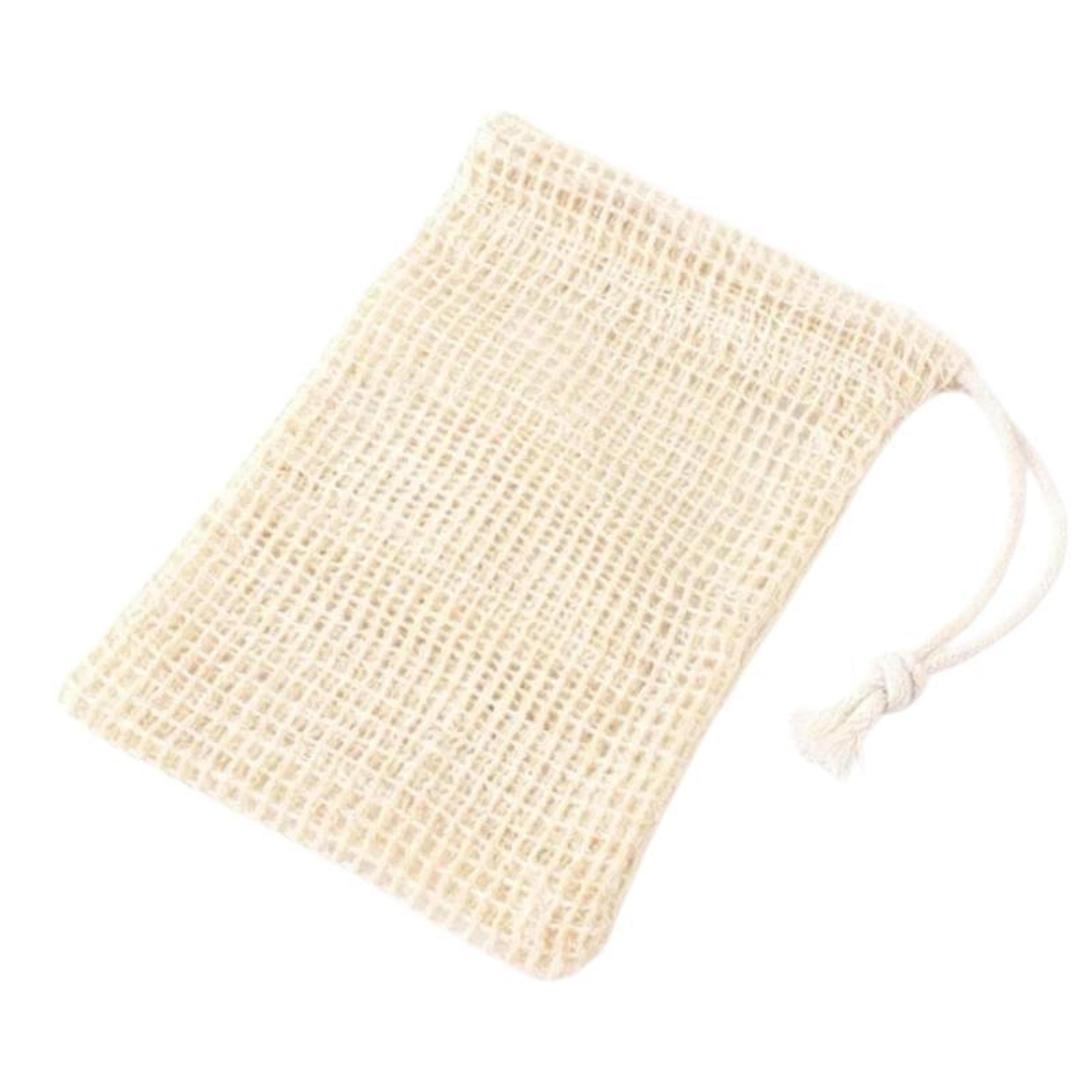 premium cotton linen soap storage bag foaming bath net for gentle cleansing