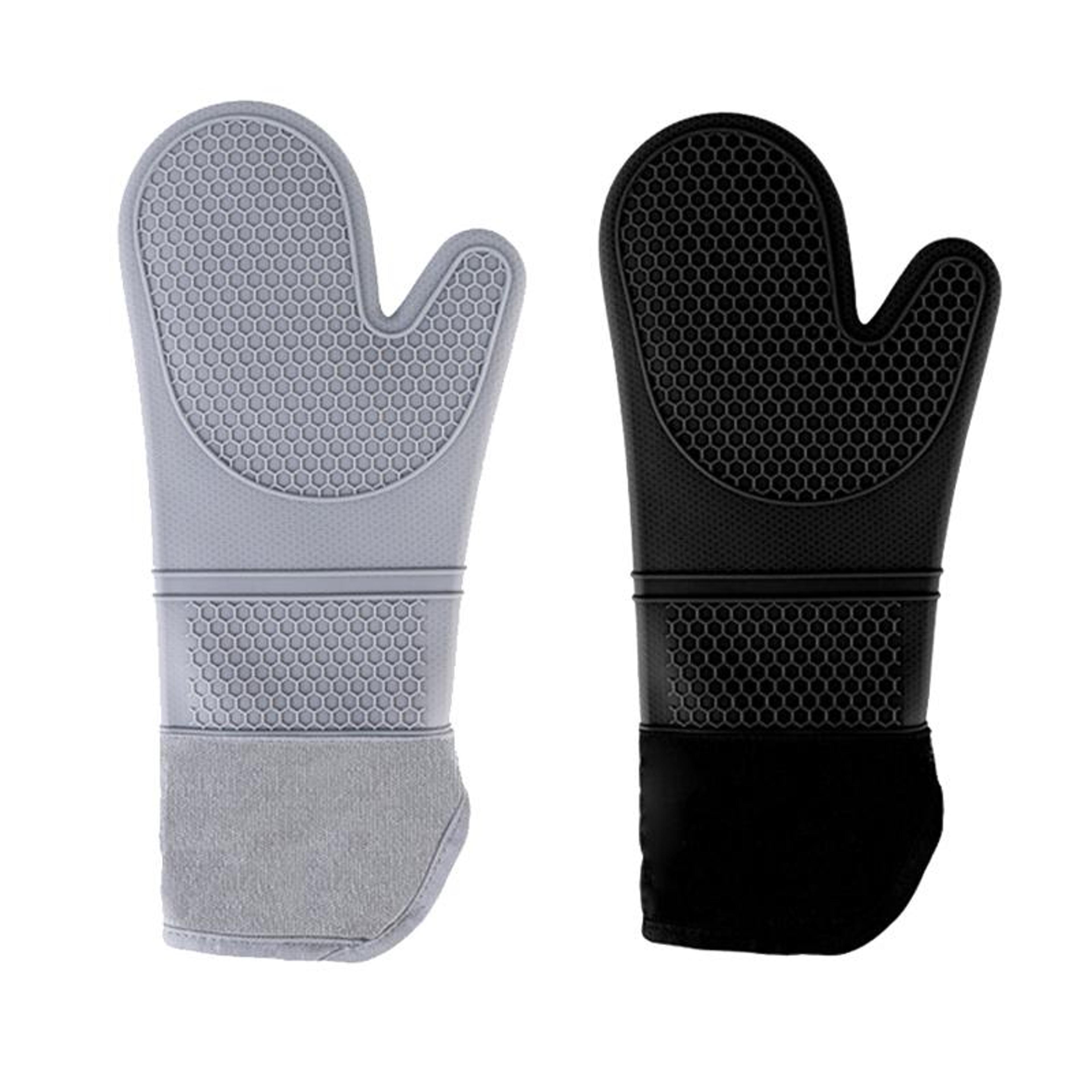 premium heat resistant silicone oven gloves long insulated baking gloves