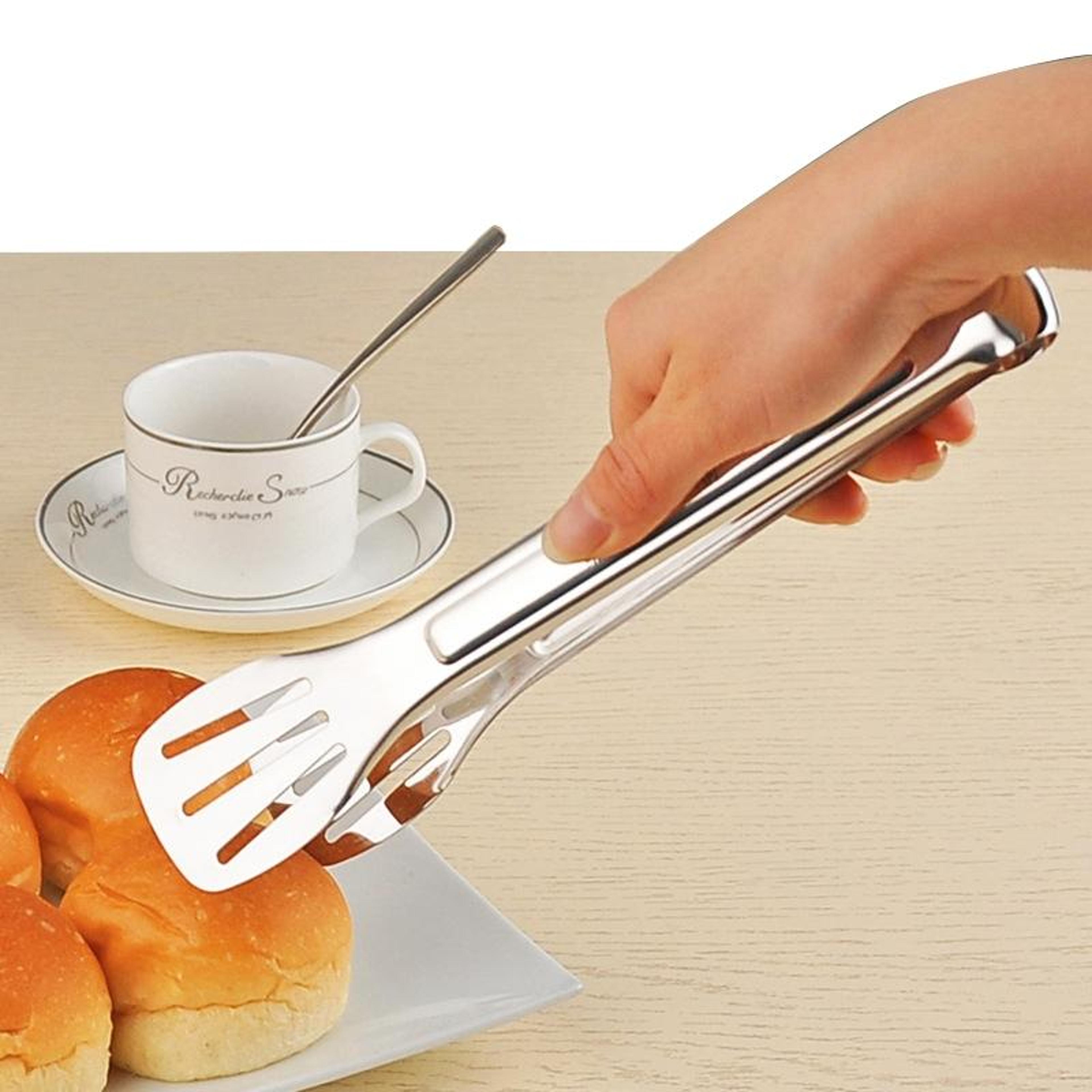premium stainless steel bbq tongs & steak clamps heavy duty grilling tool set