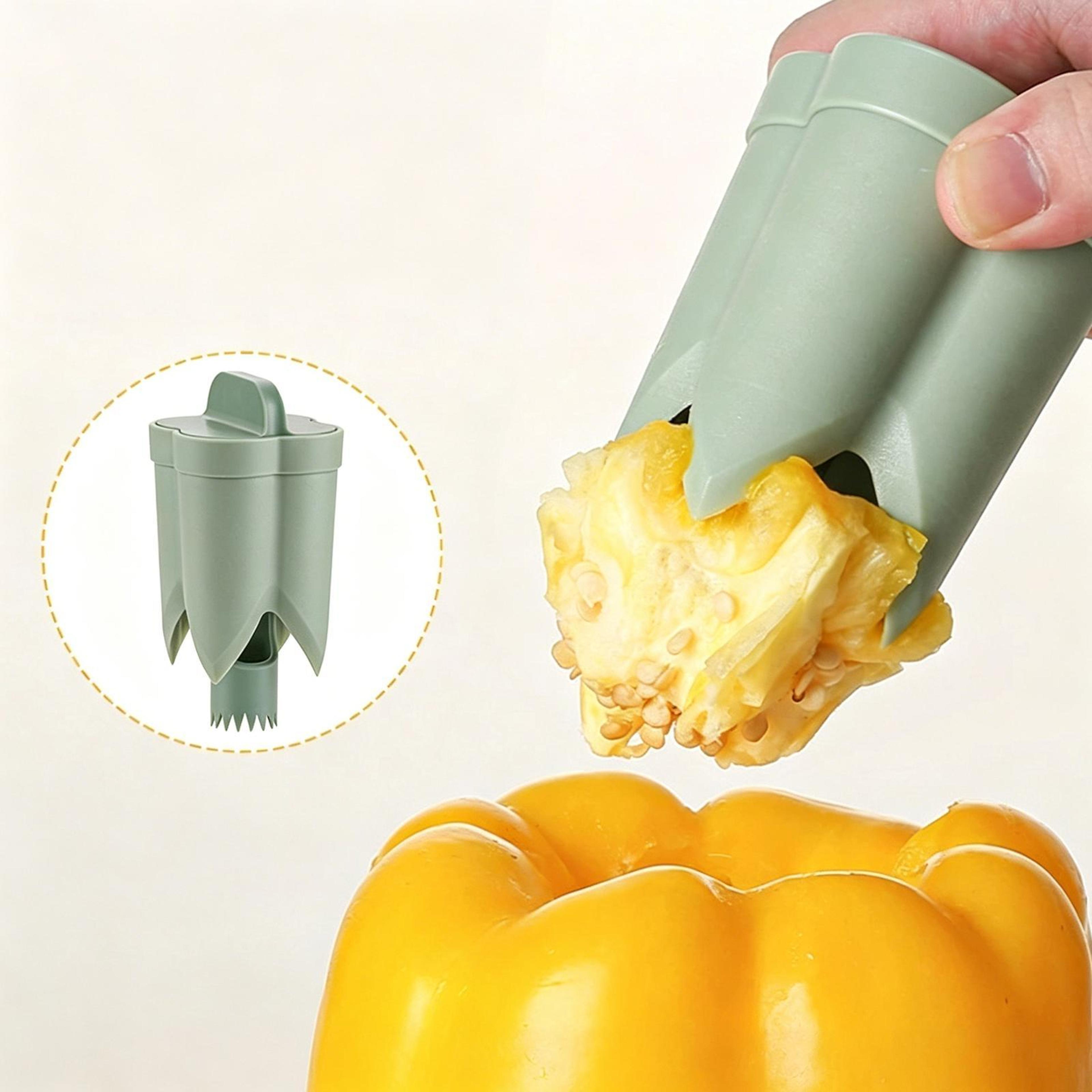 premium chili corer tool set abs plastic chili corer tool & pepper seed remover kitchen prep utensils