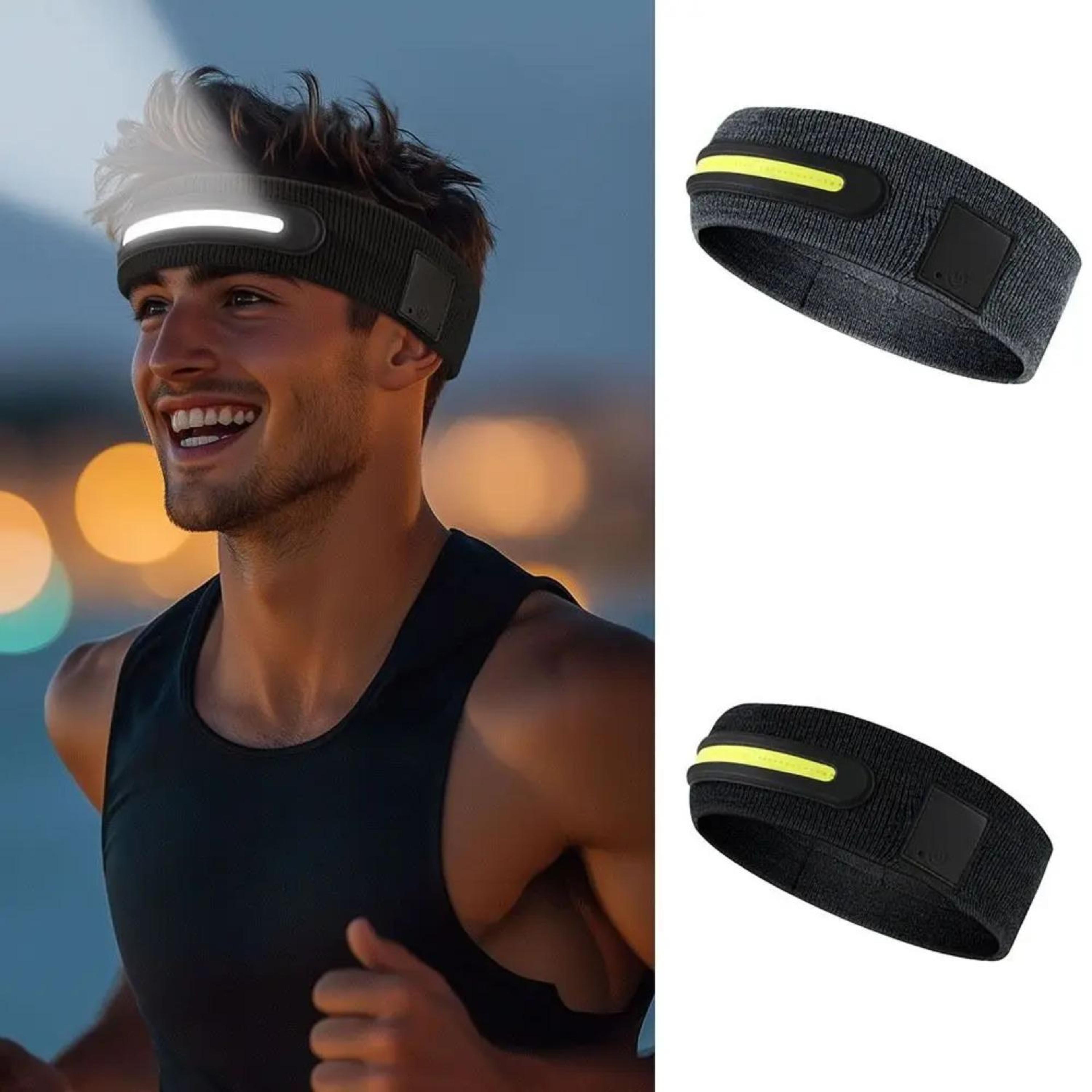 led running headband rechargeable night sports fitness light