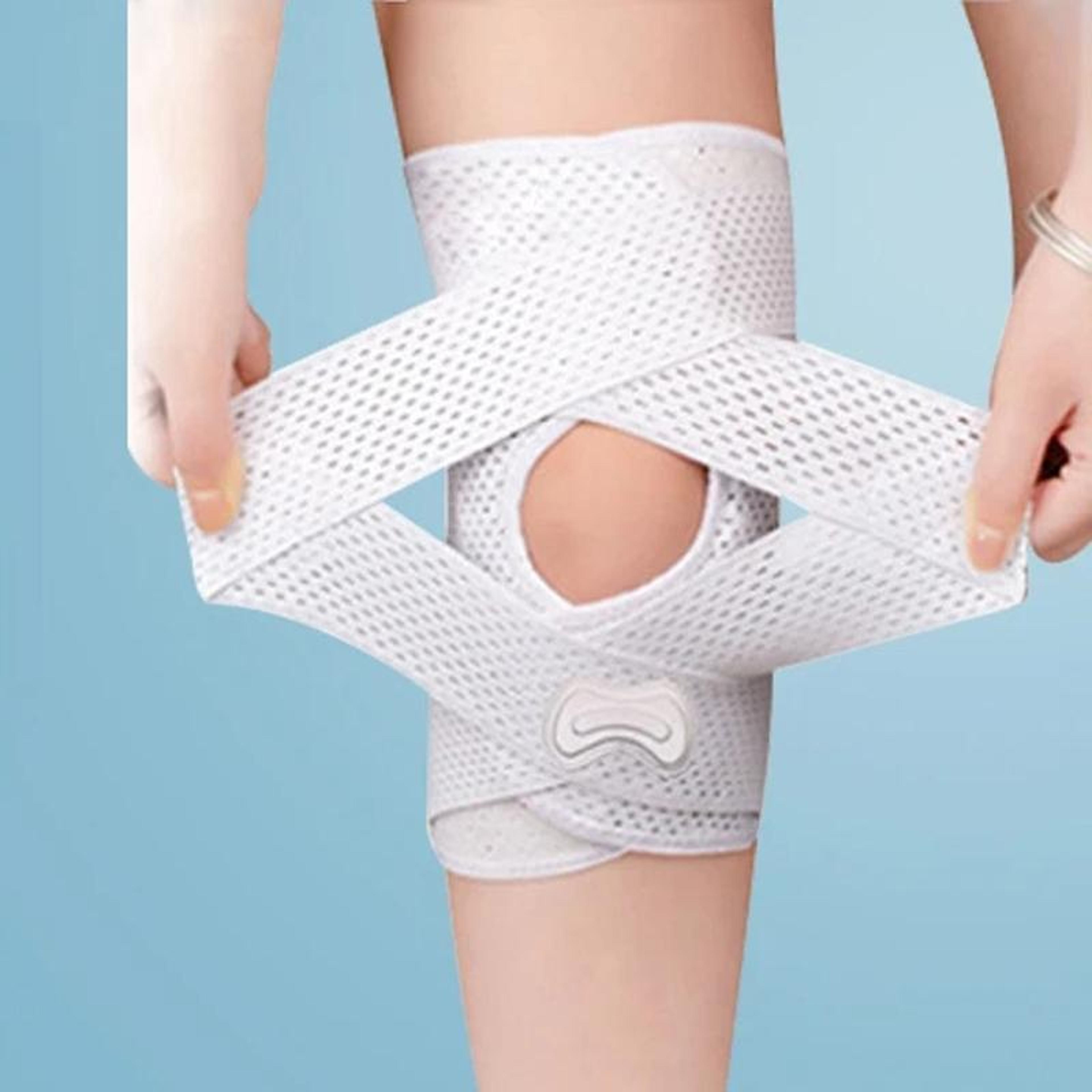 breathable knee support brace with adjustable patella strap