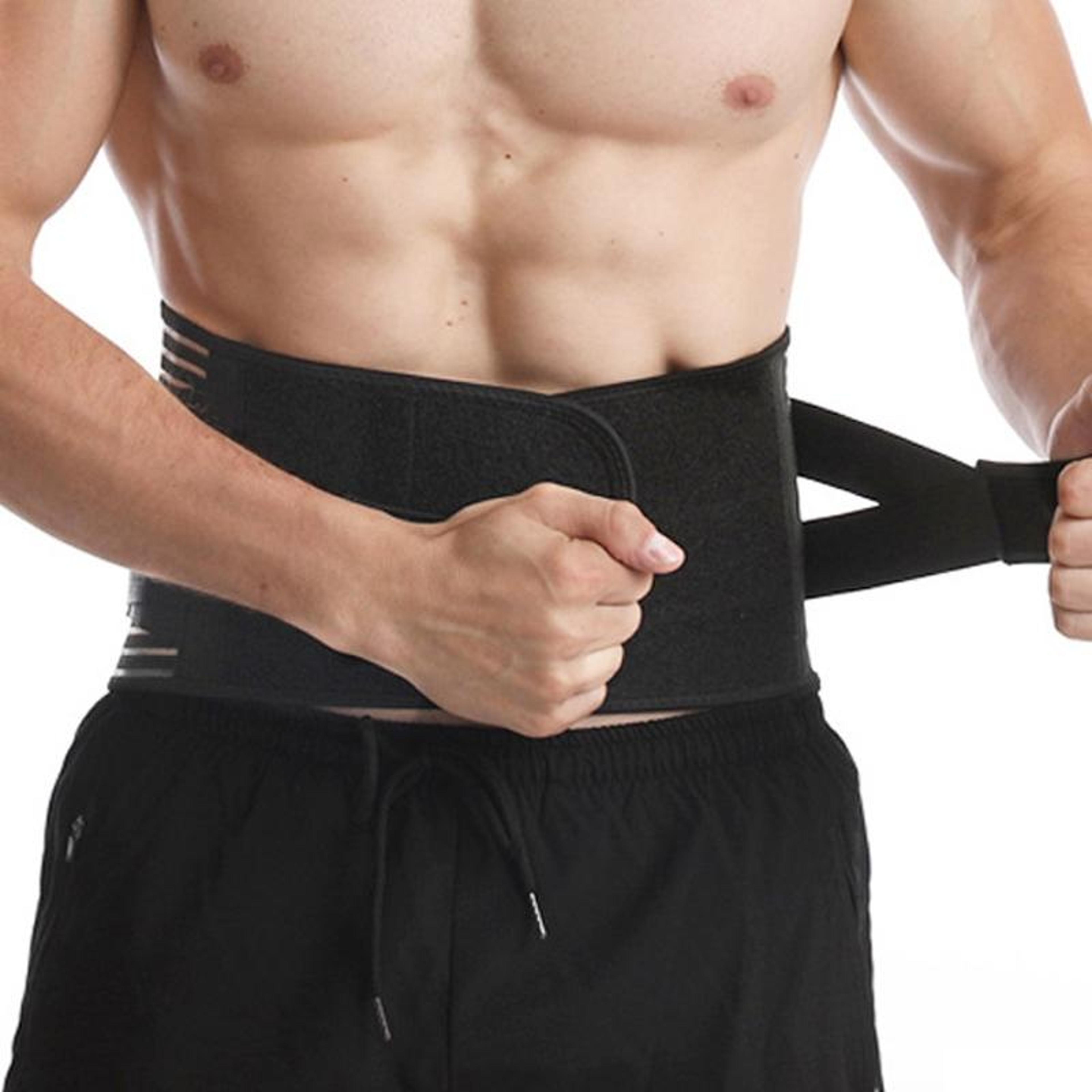 premium double compression weightlifting belt for ultimate waist support