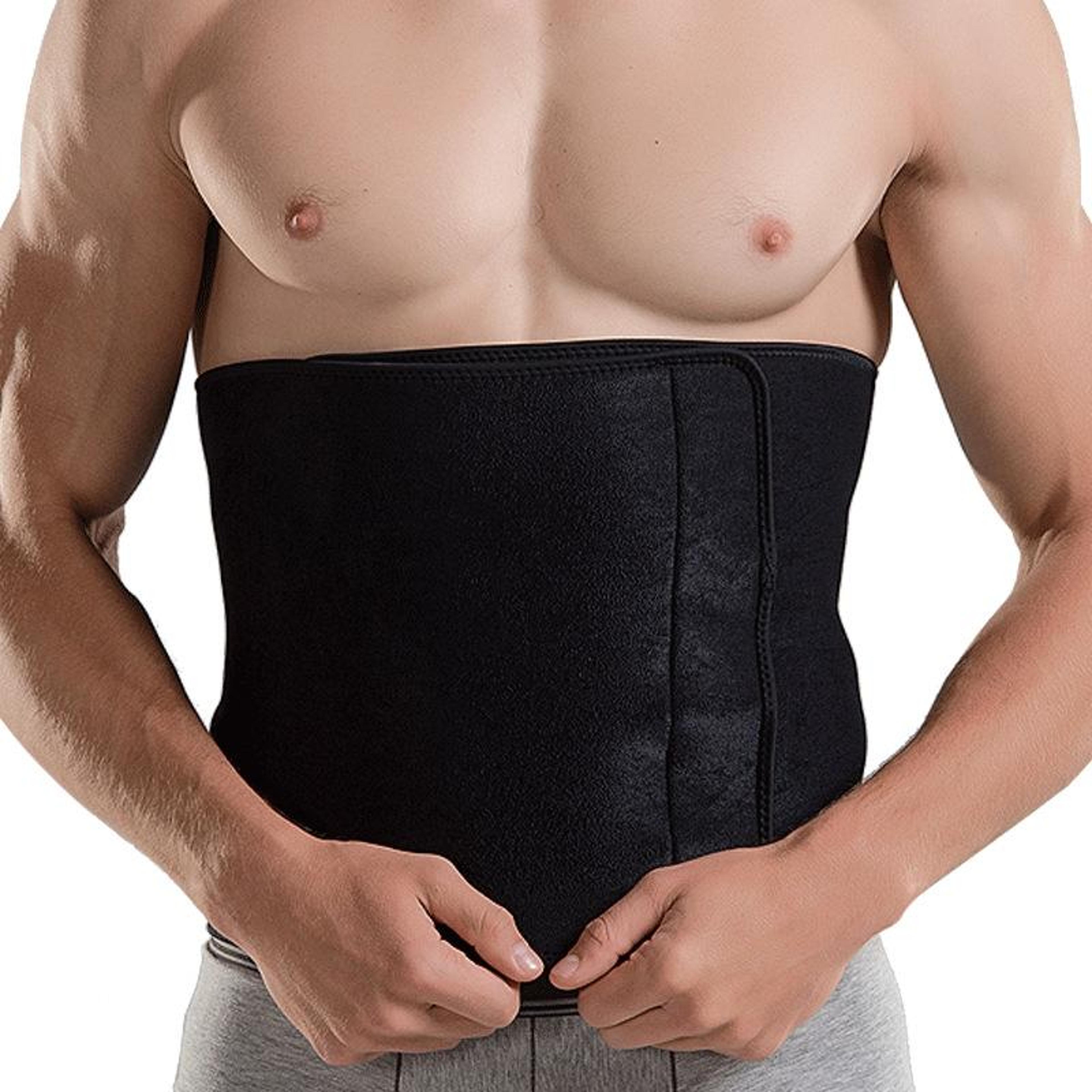 premium fitness waist belt wide sweat waist trainer & waist trimmer belt for workout, slimming & core support