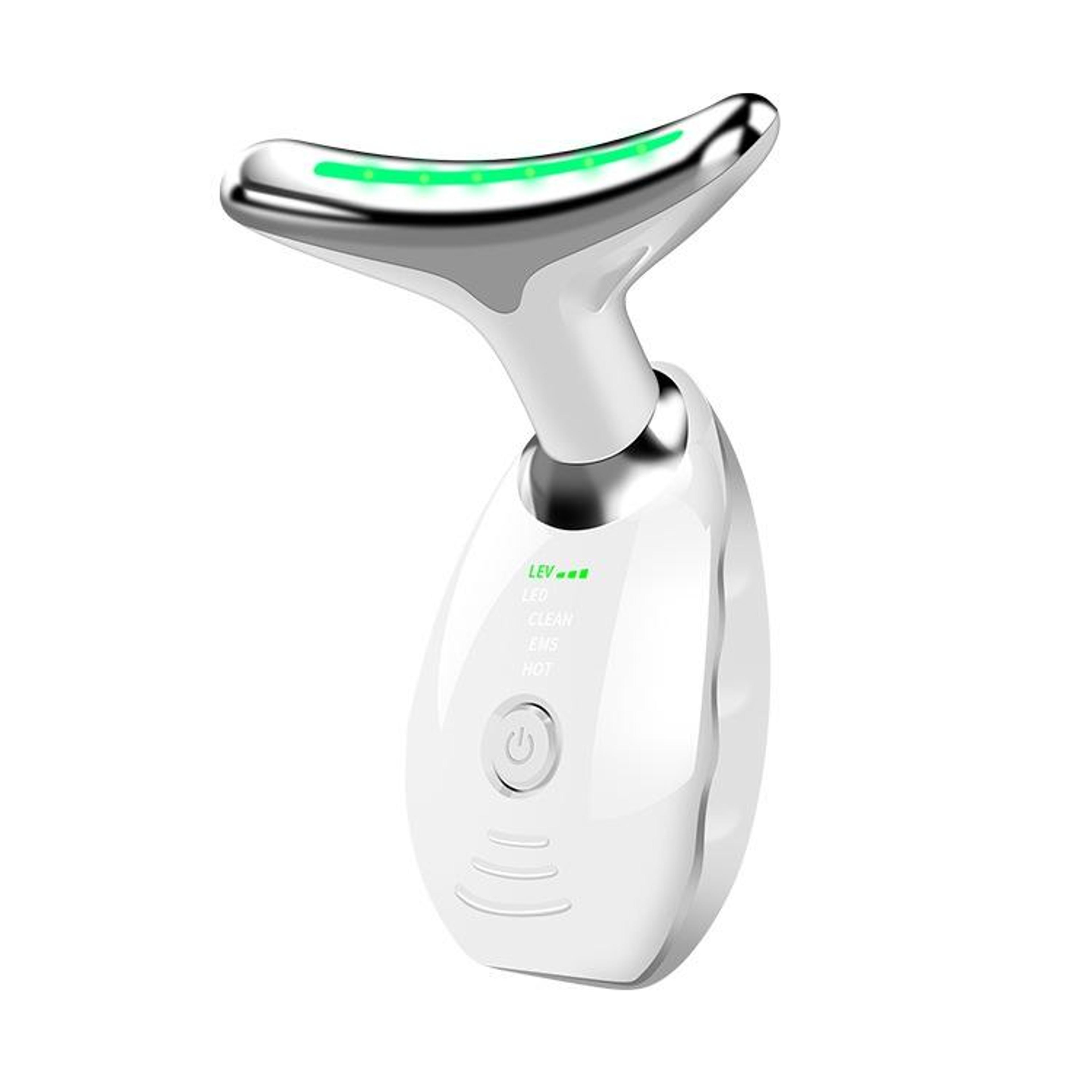 rechargeable heated neck massager and face beauty device