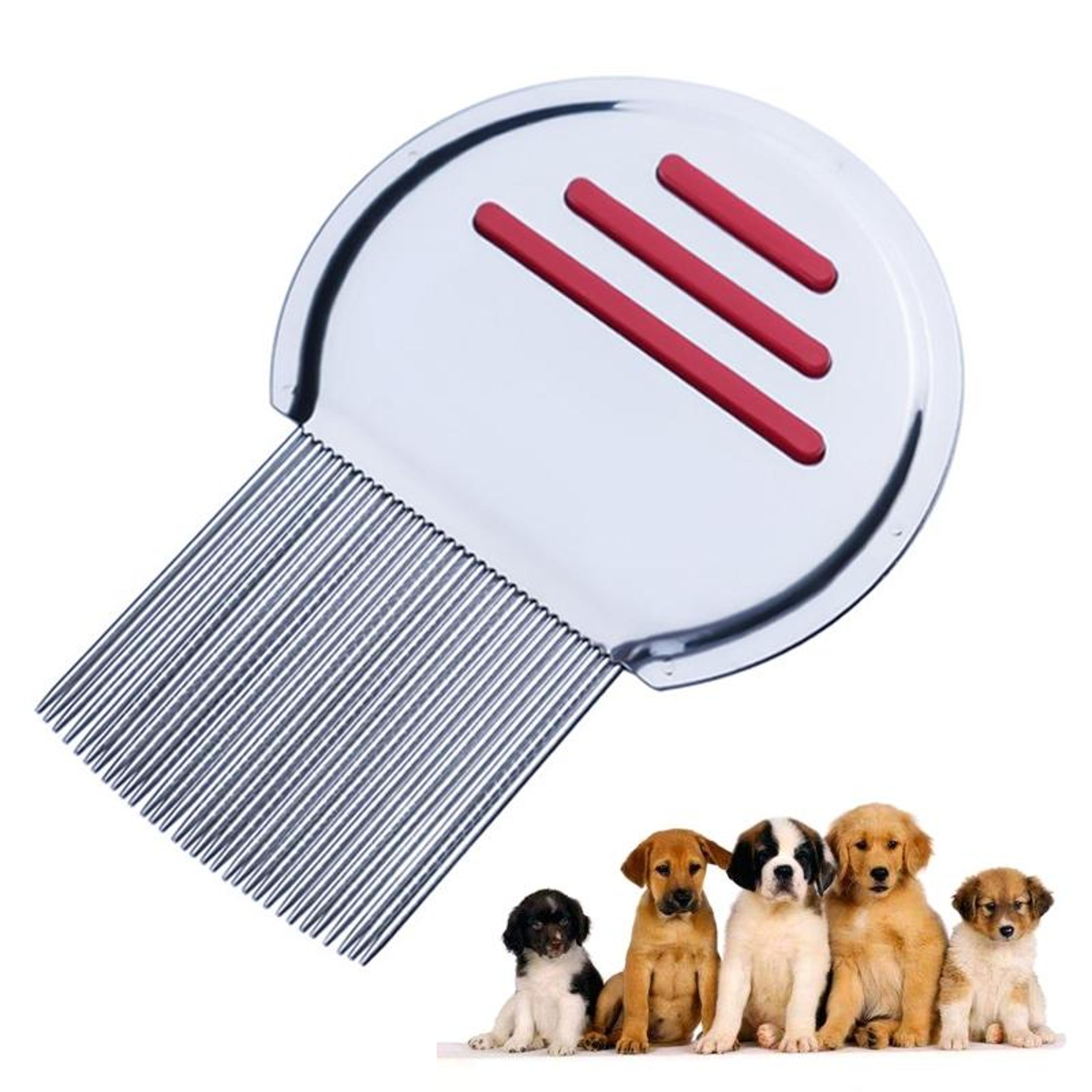 stainless steel dog flea comb for cats and pets fine tooth grooming comb