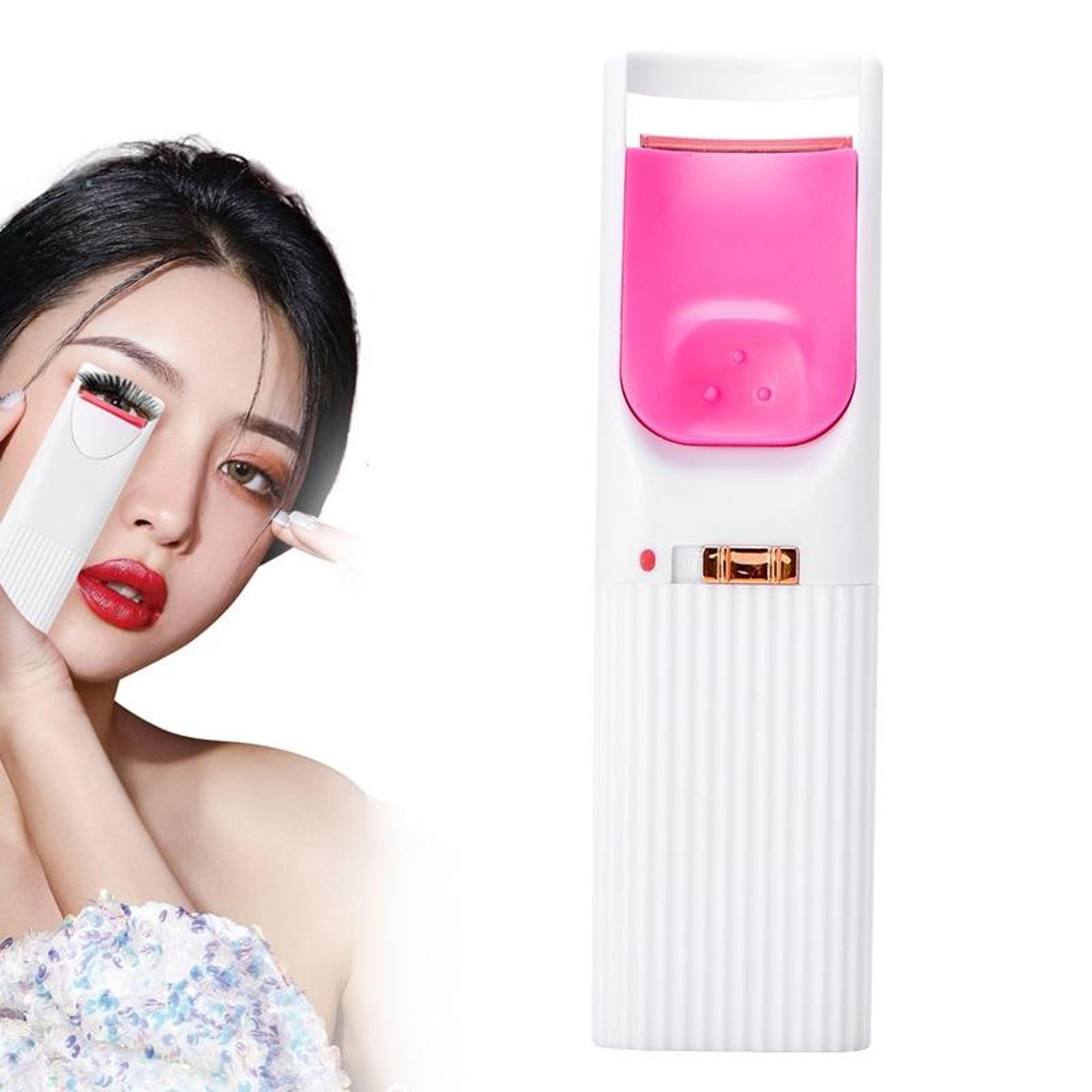 zero damage heated eyelash curler for natural long lasting lift
