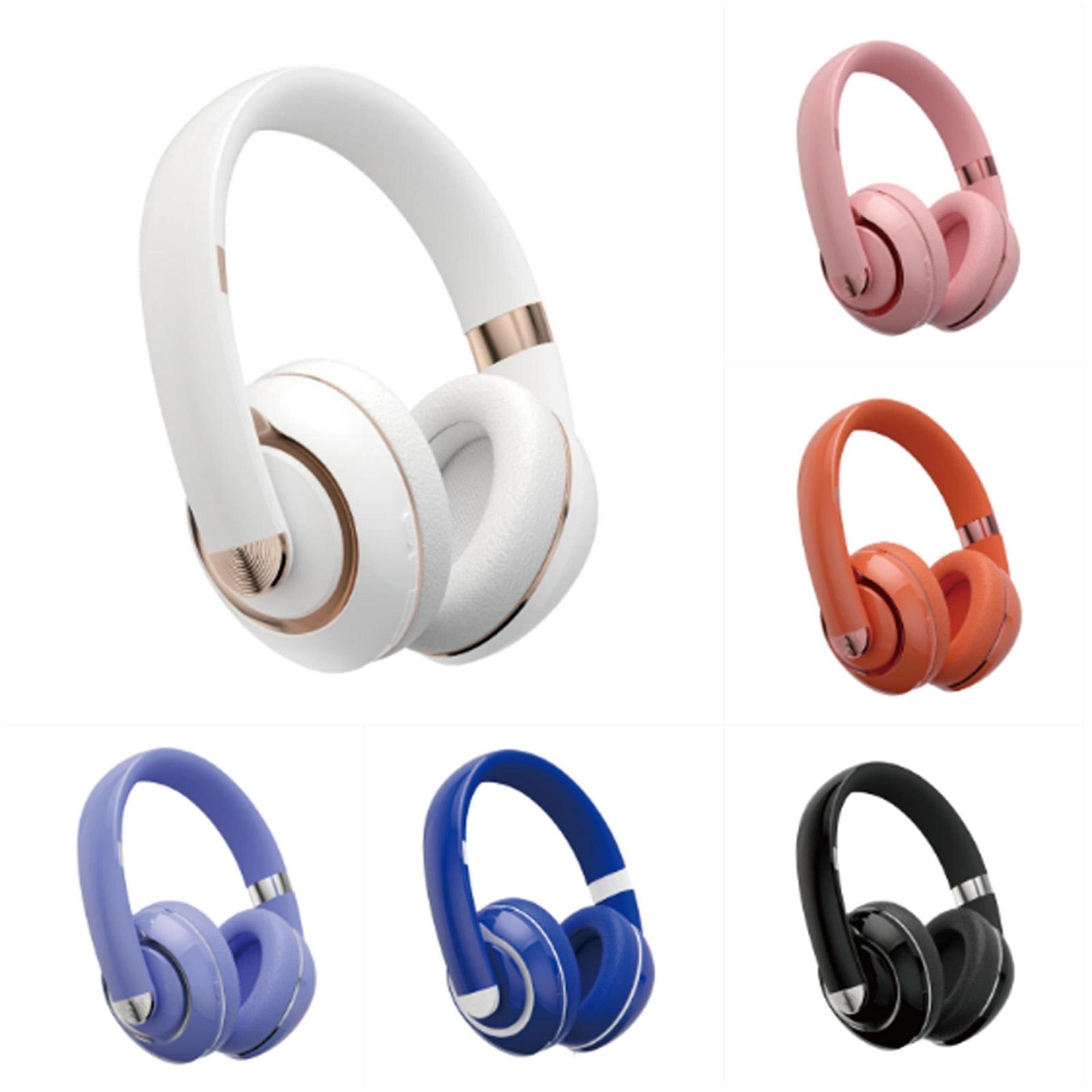 foldable wireless bluetooth headphones with mic, noise reduction, wired mode