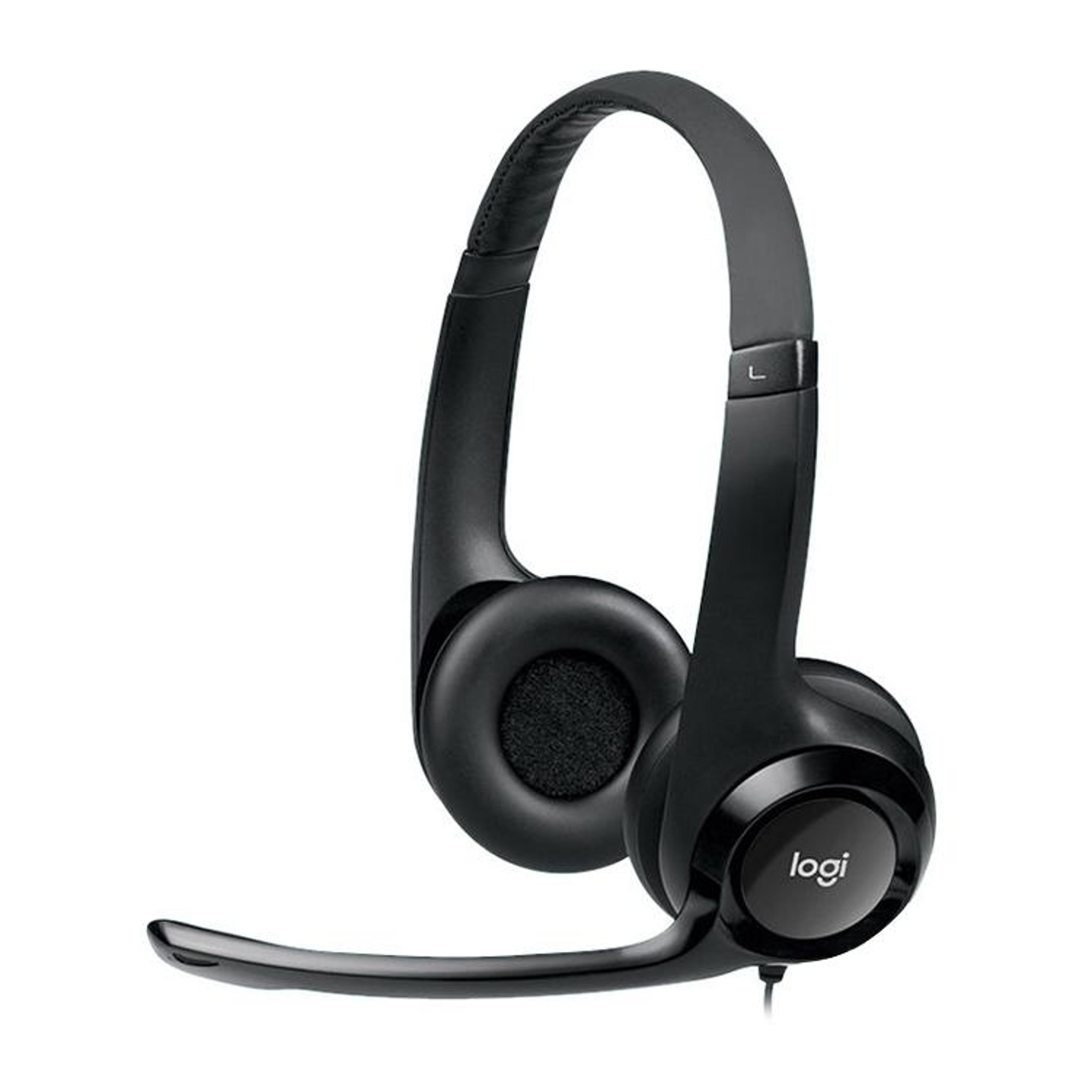 wired headset with noise cancelling microphone stereo comfort