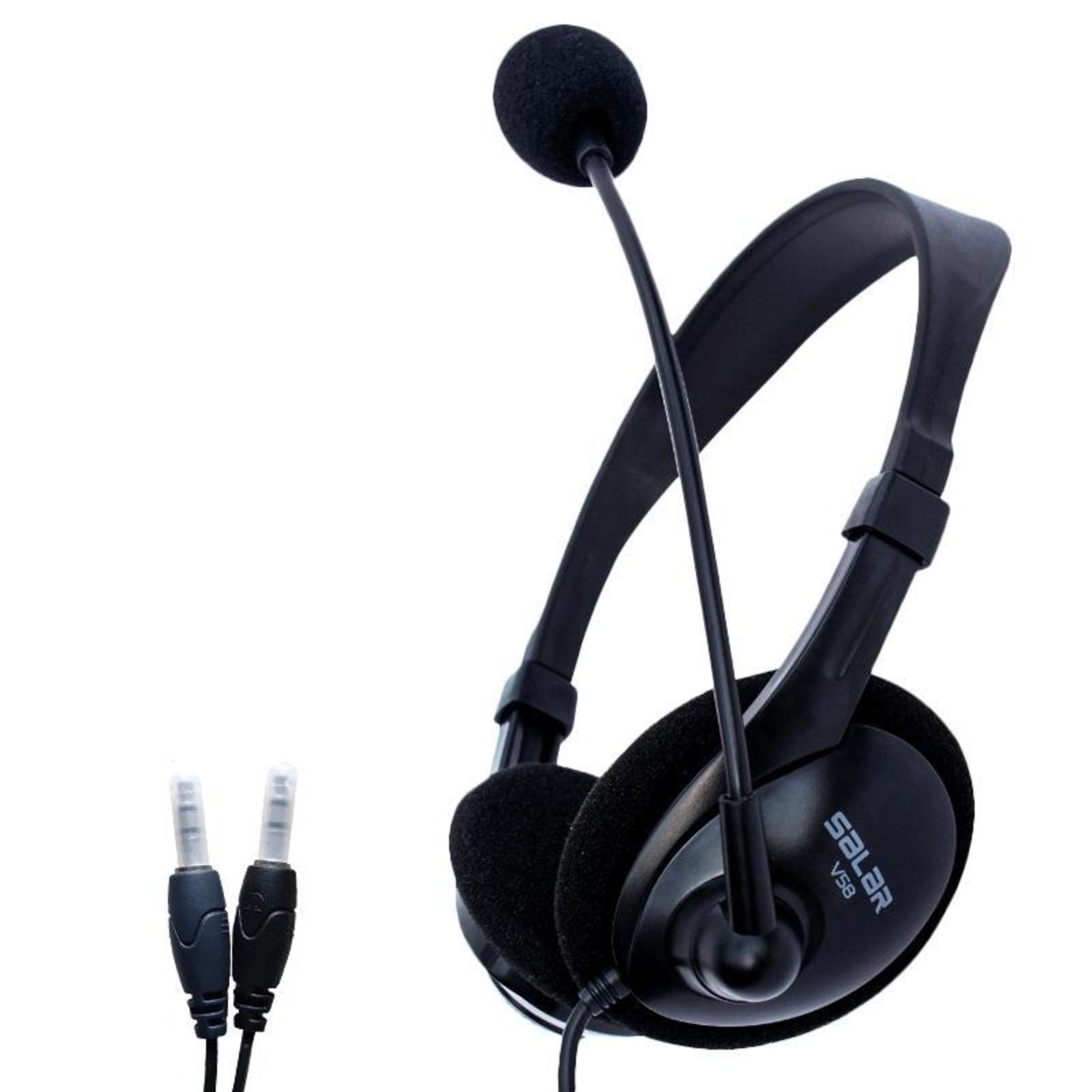 wired gaming headset with mic dual plug comfort