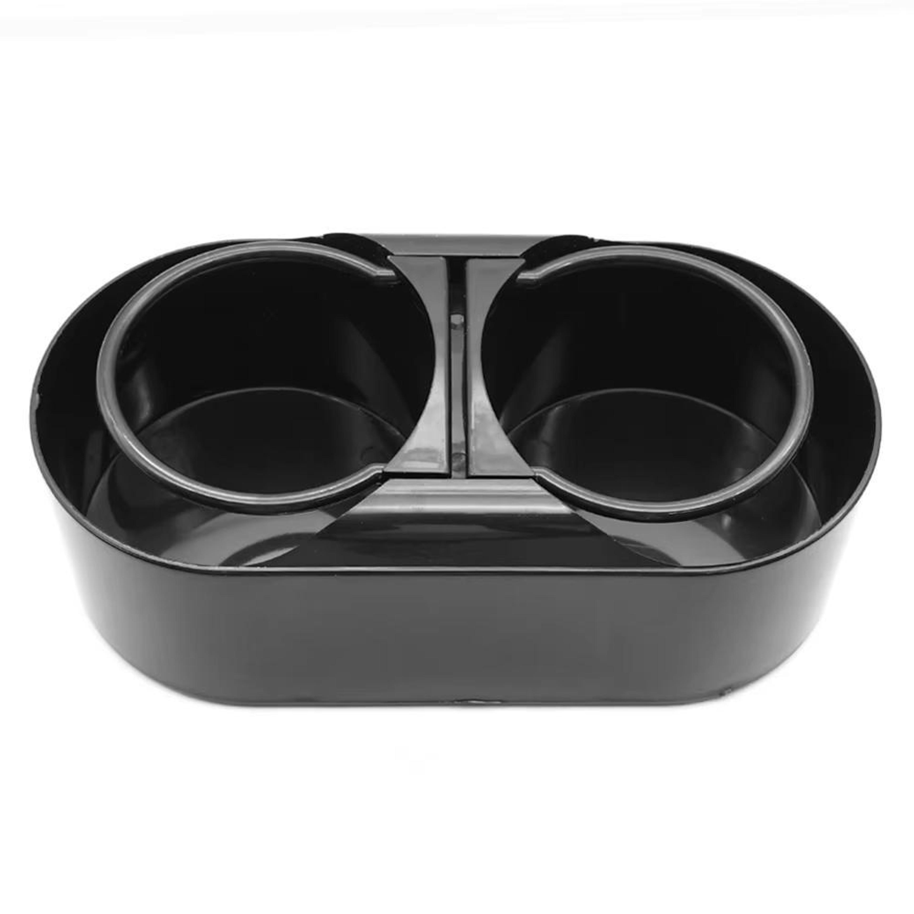 premium multifunctional car cup holder organizer & storage box with beverage rack
