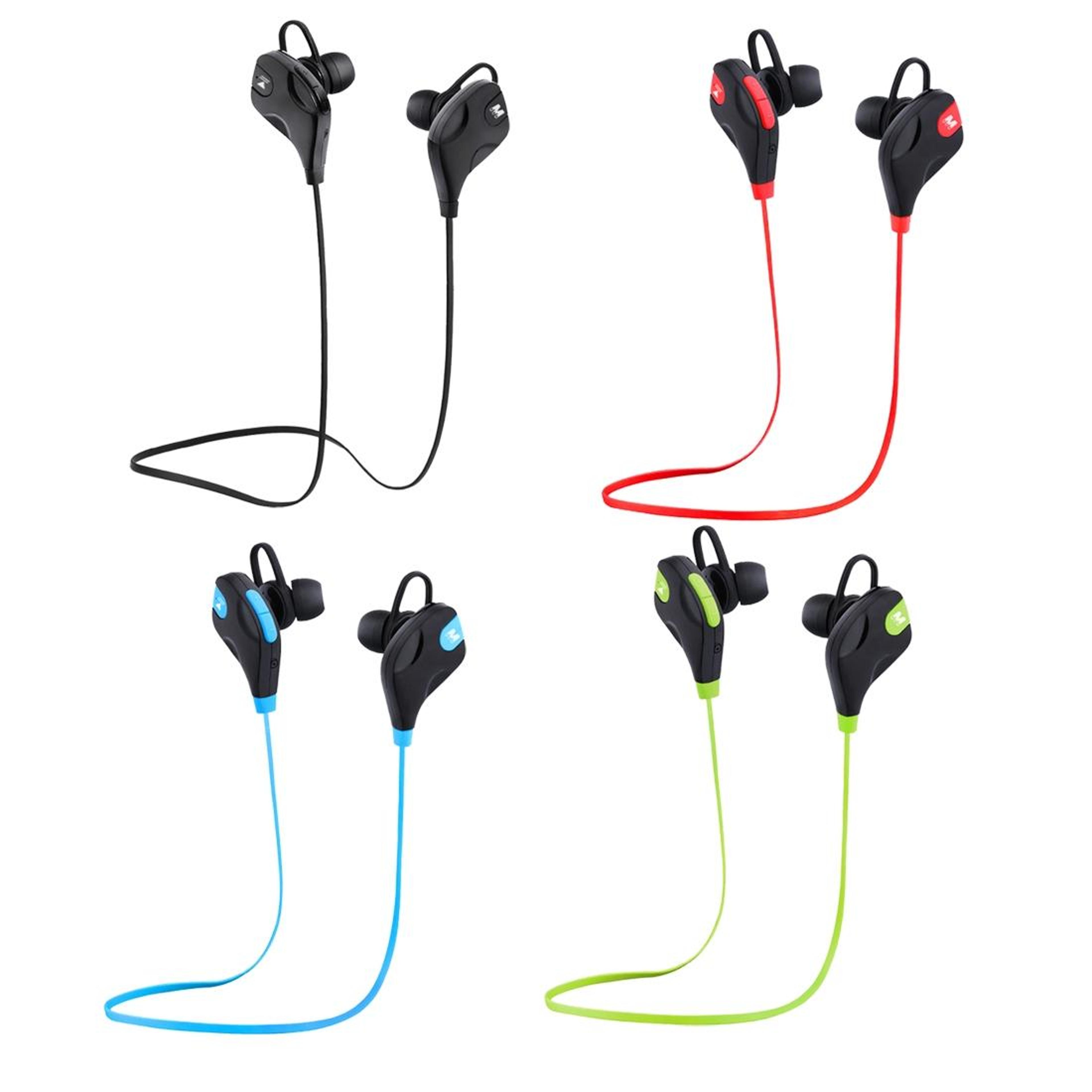 wireless bluetooth stereo earphones with wire control mic hands free call ready