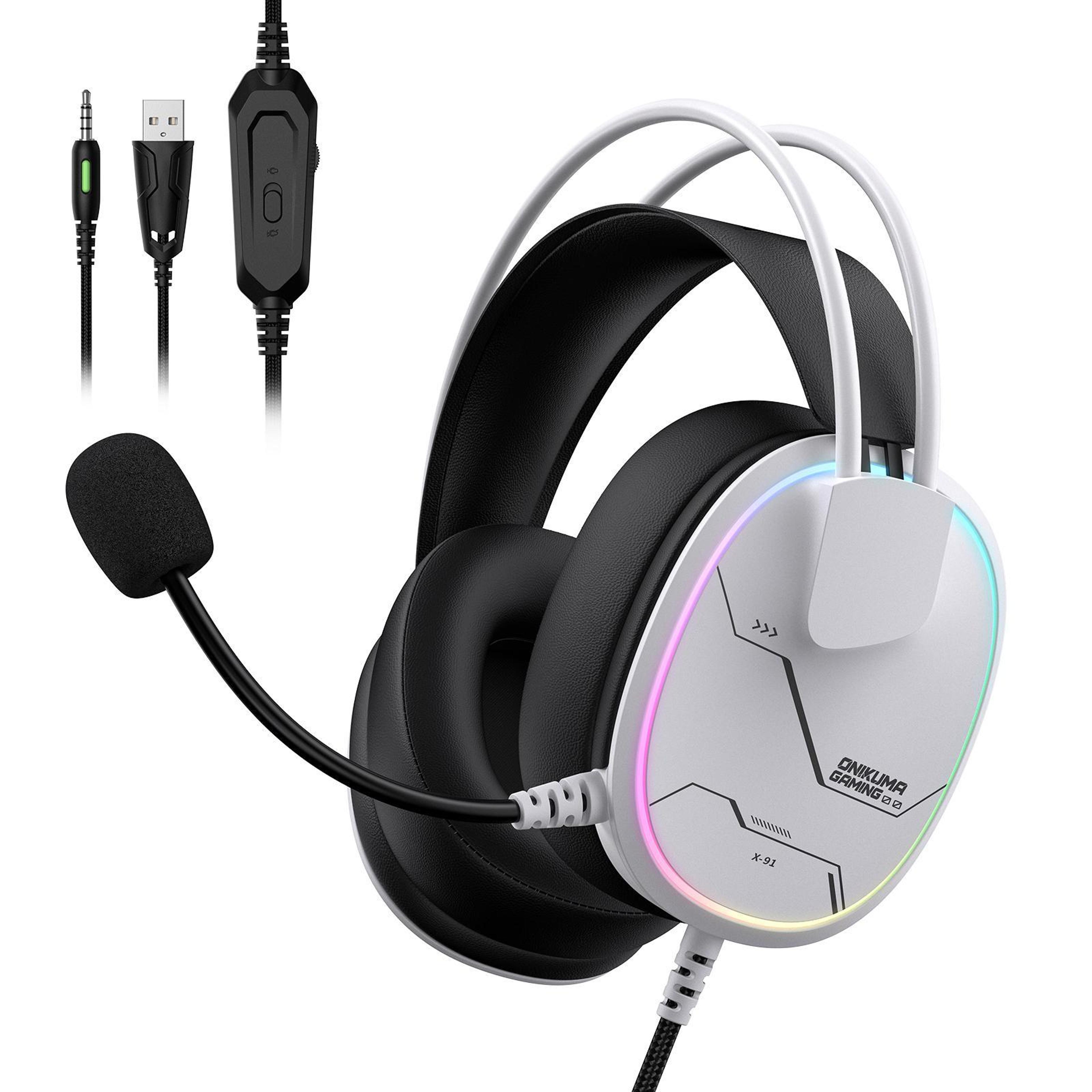 over ear wired earphones with microphone comfortable gaming headset