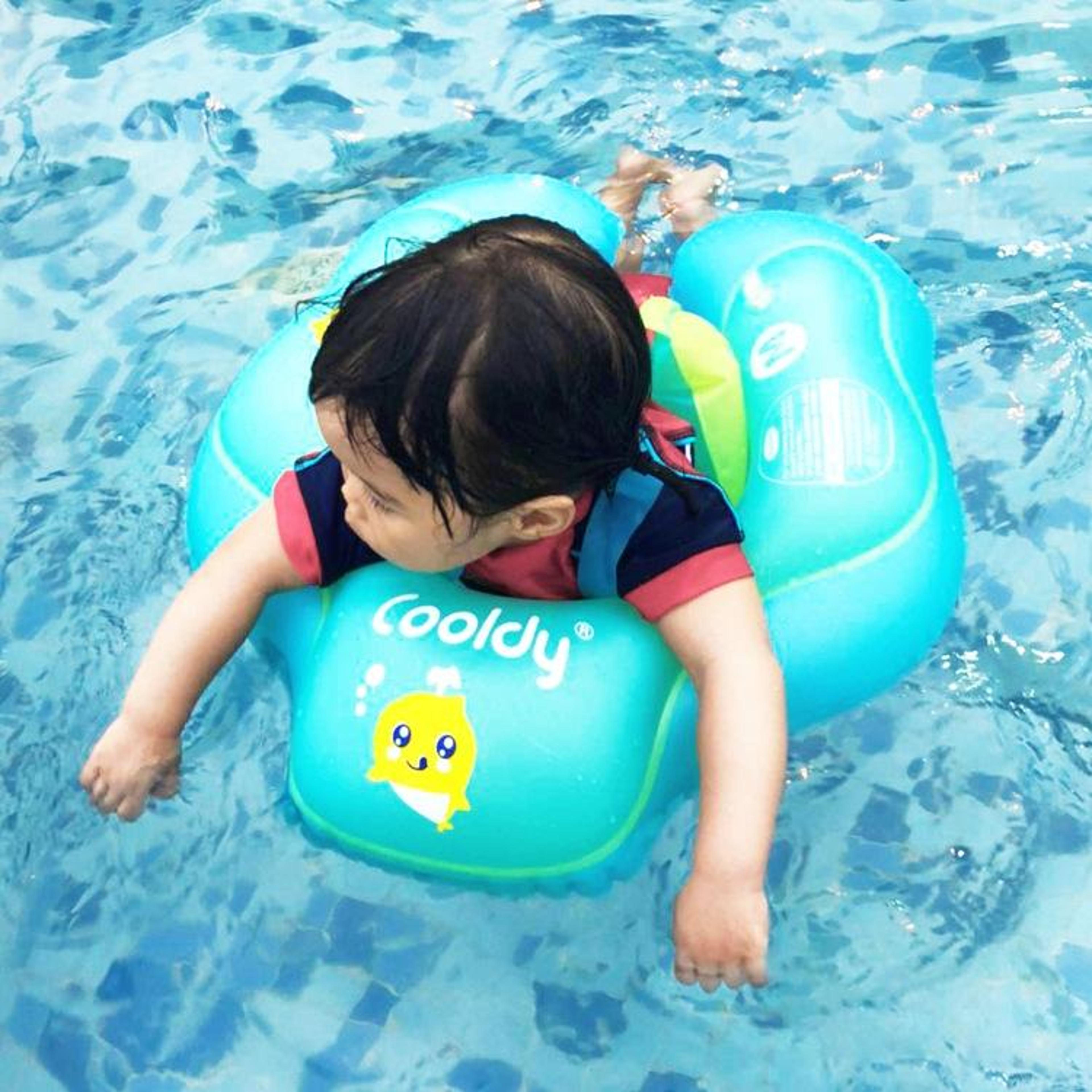 cooldy baby swimming ring inflatable toddler pool float with safety strap