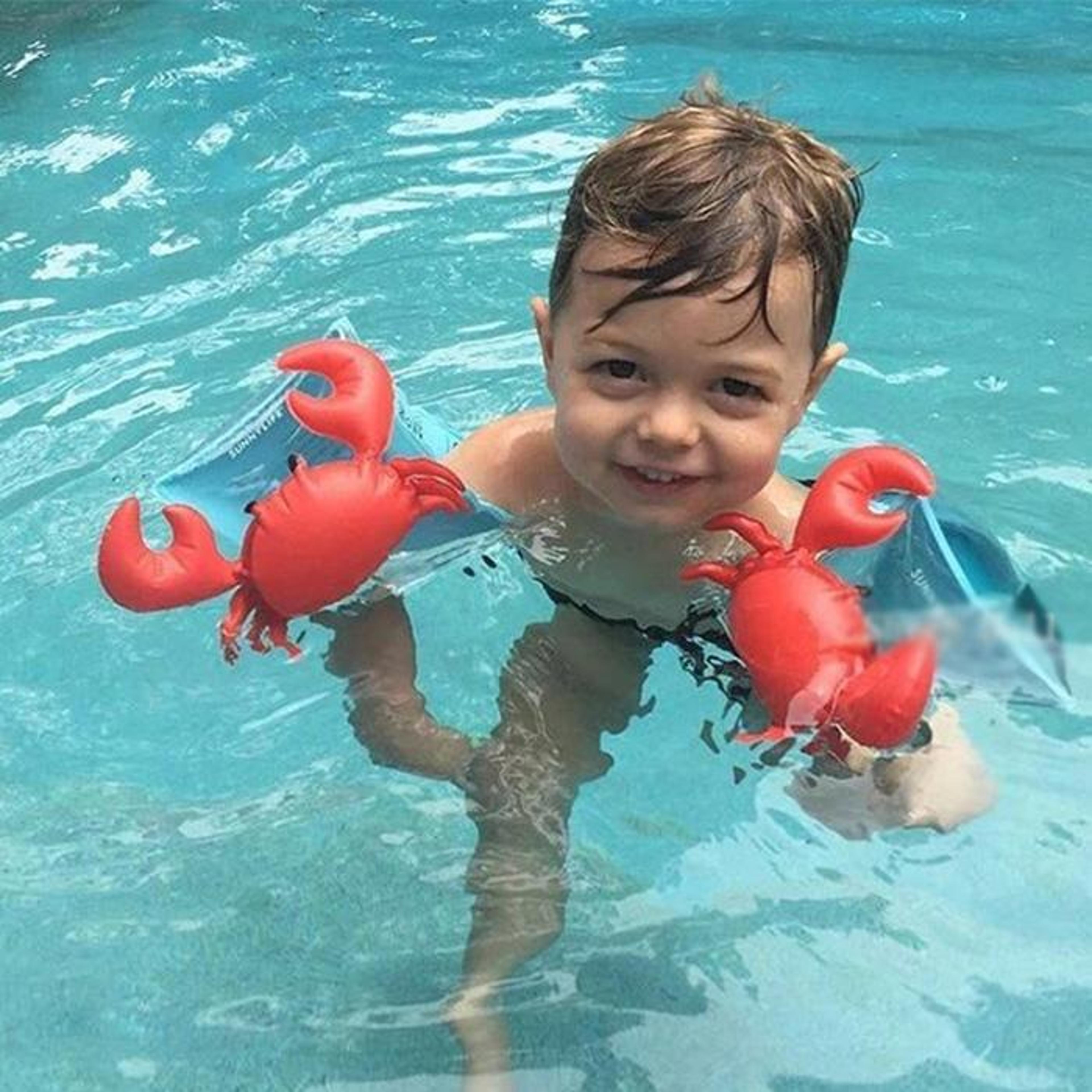crab kids swim arm bands inflatable water wings