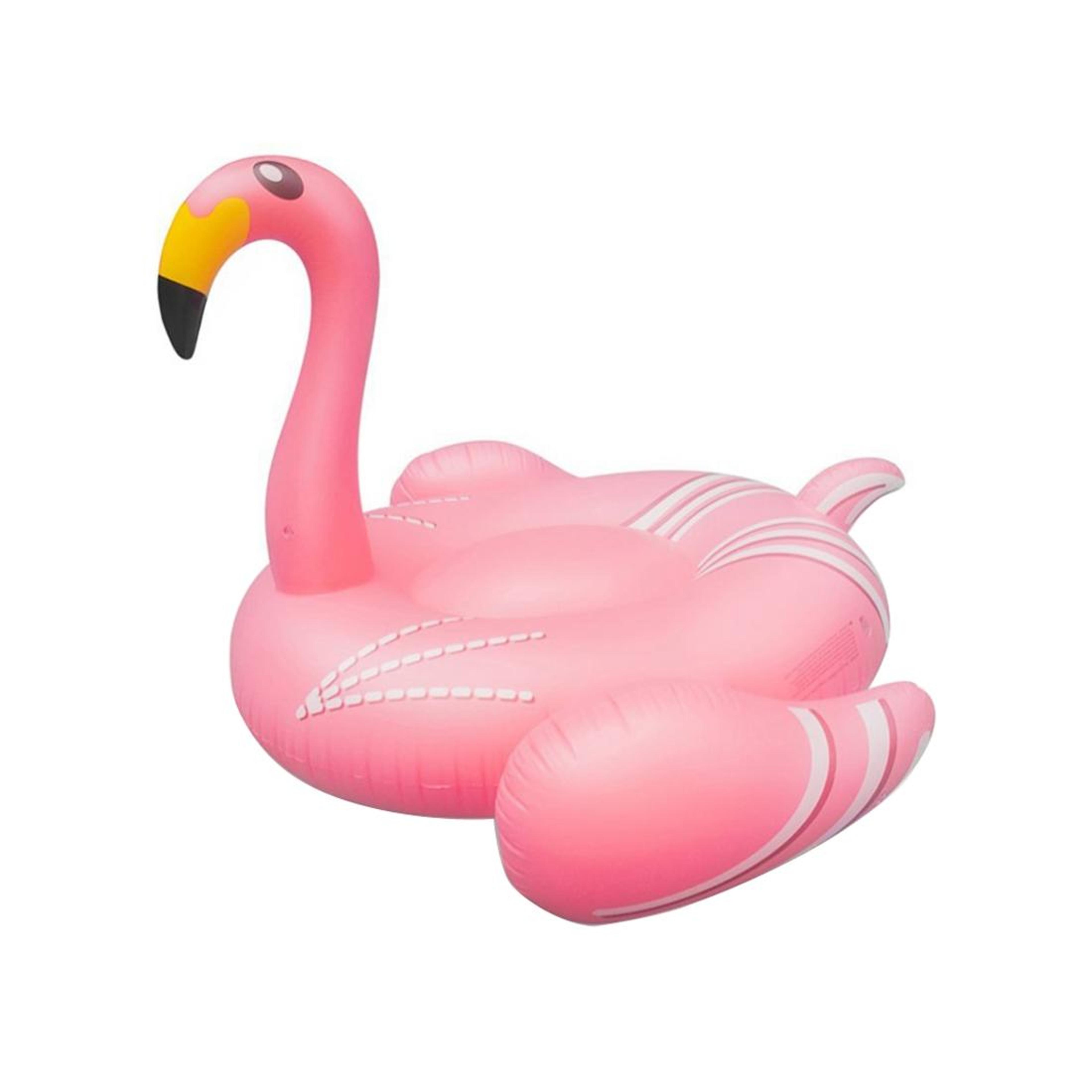 giant inflatable flamingo pool float and swim ring for summer water fun