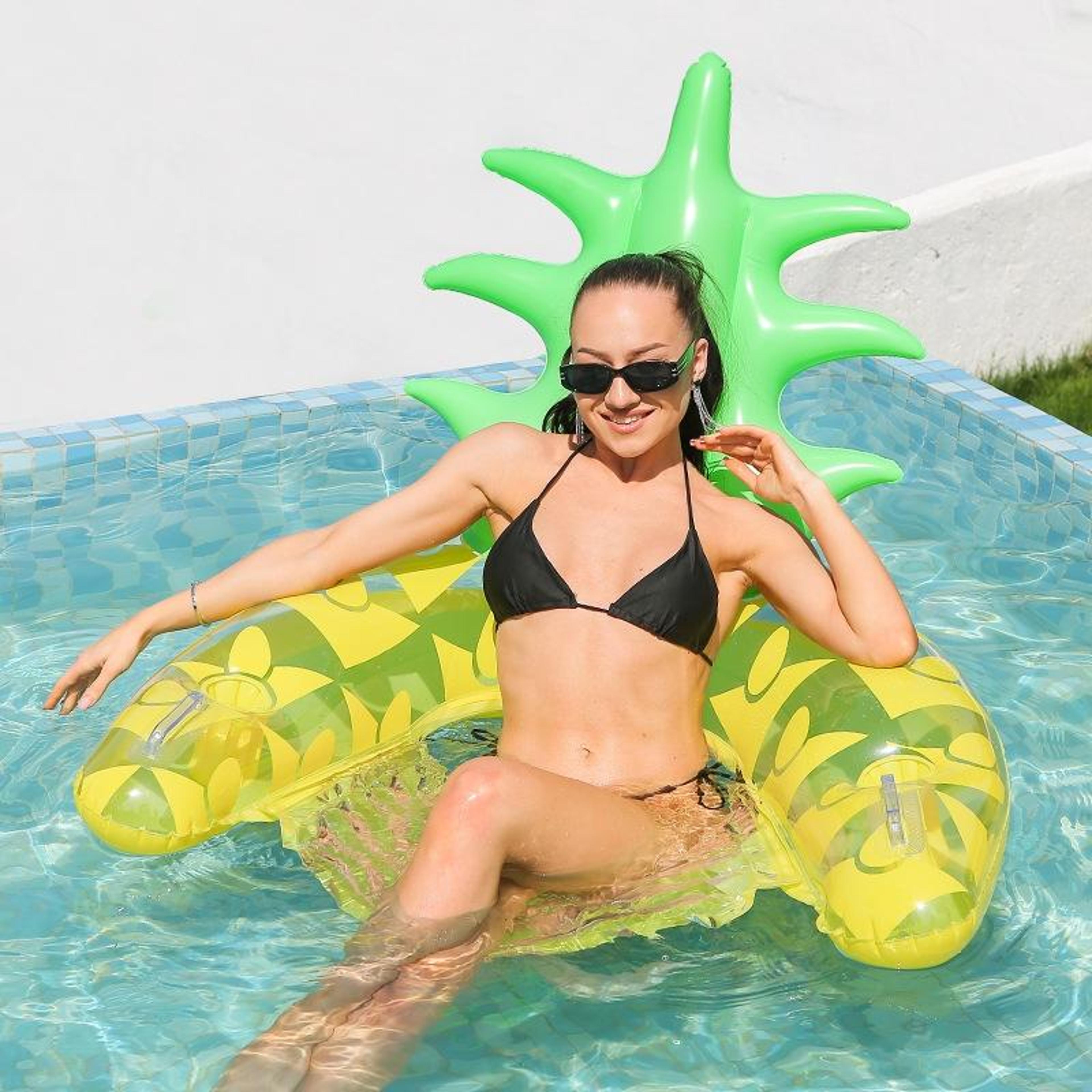 inflatable pool recliner float foldable water lounge chair