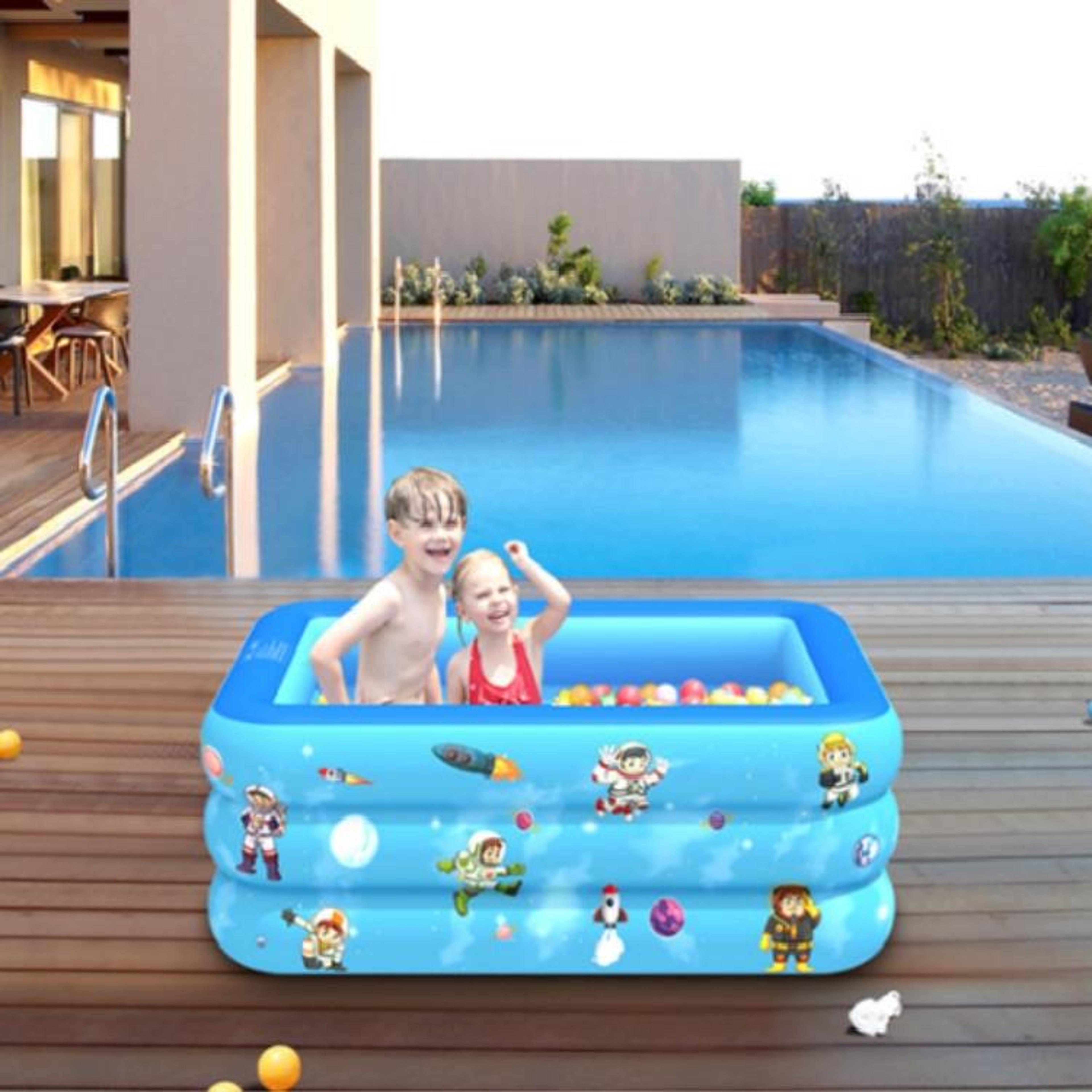 space theme baby inflatable swimming pool portable toddler paddling pool
