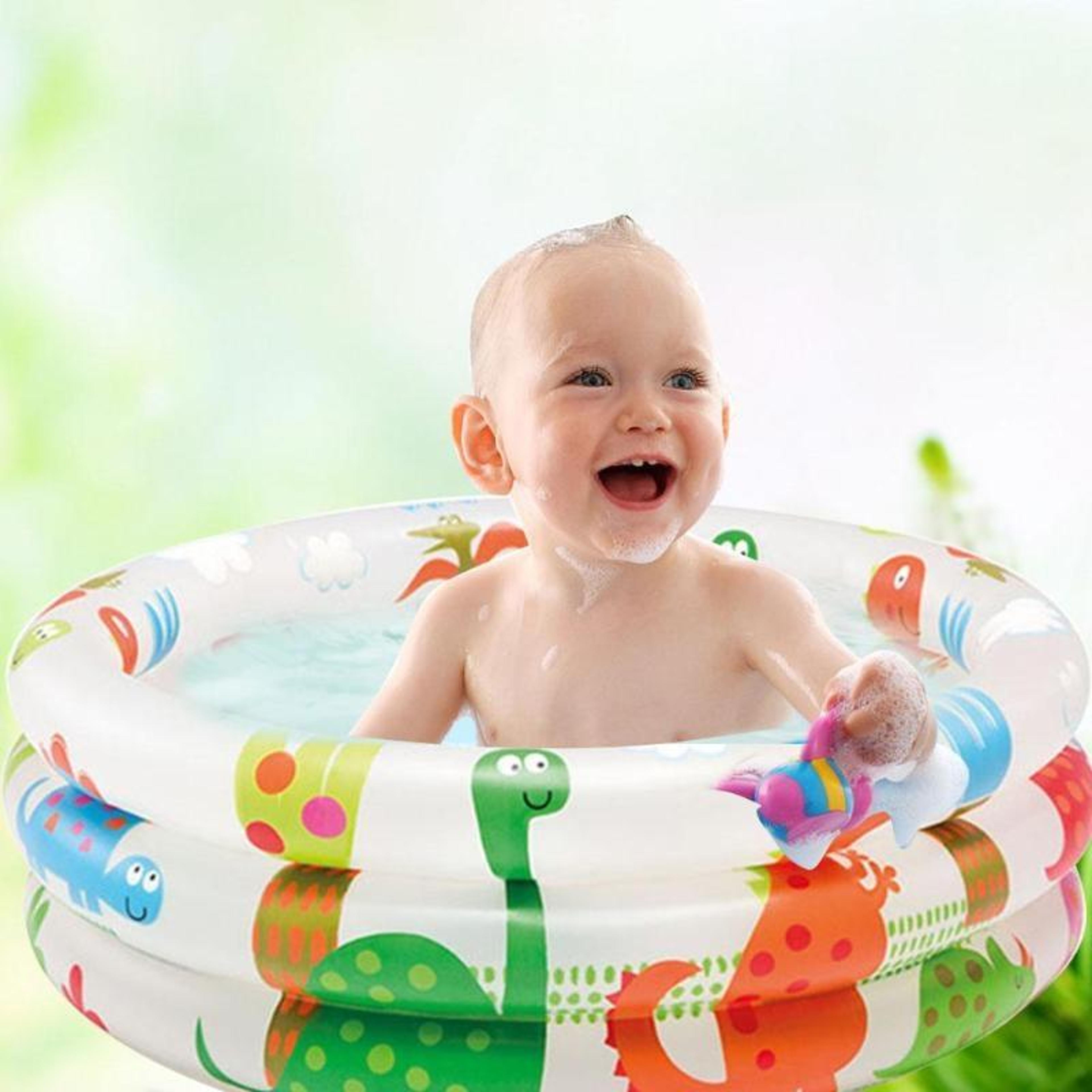 dinosaur inflatable baby pool portable pvc toddler tub for indoor outdoor water play