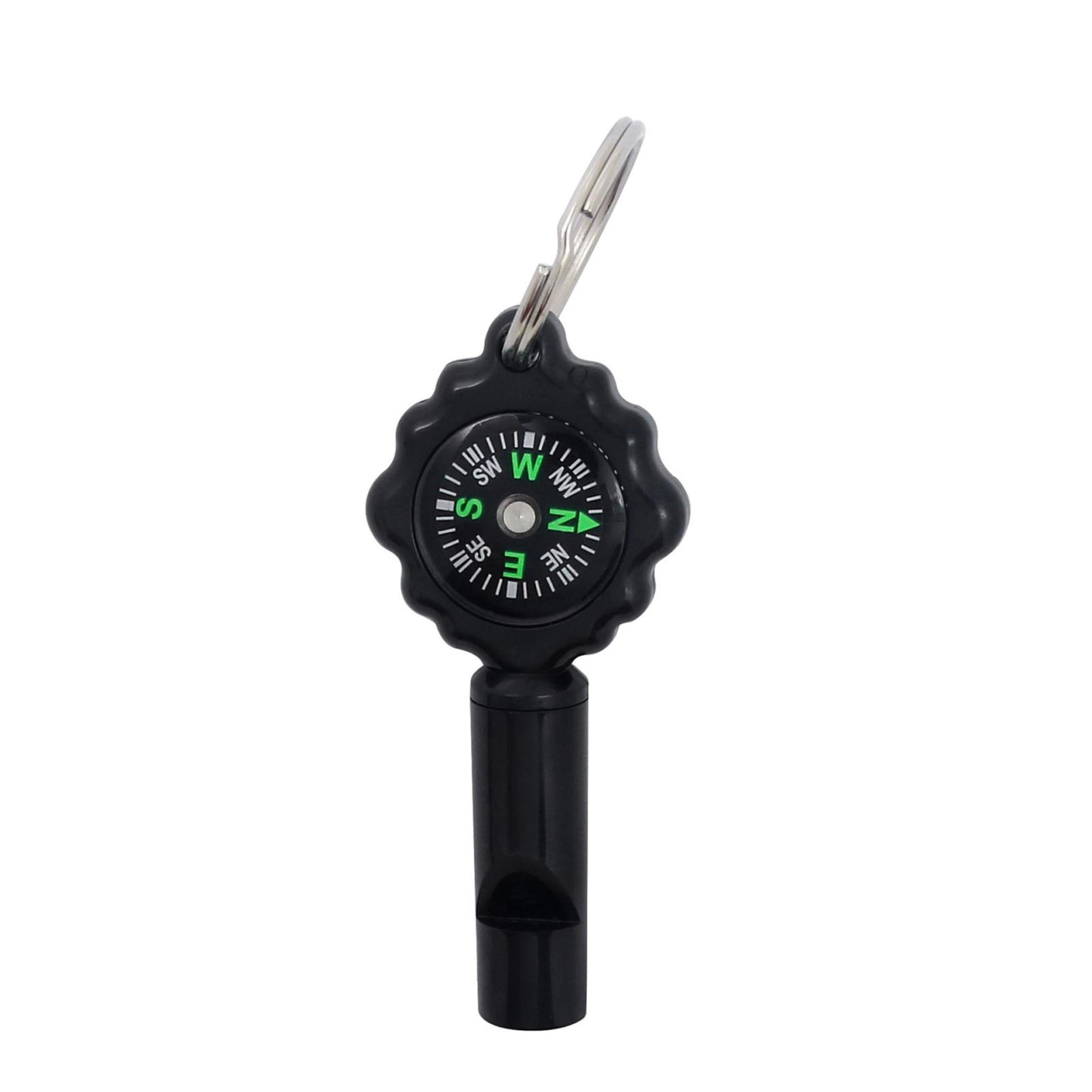 compact 2-in-1 survival whistle & compass with mountaineering buckle