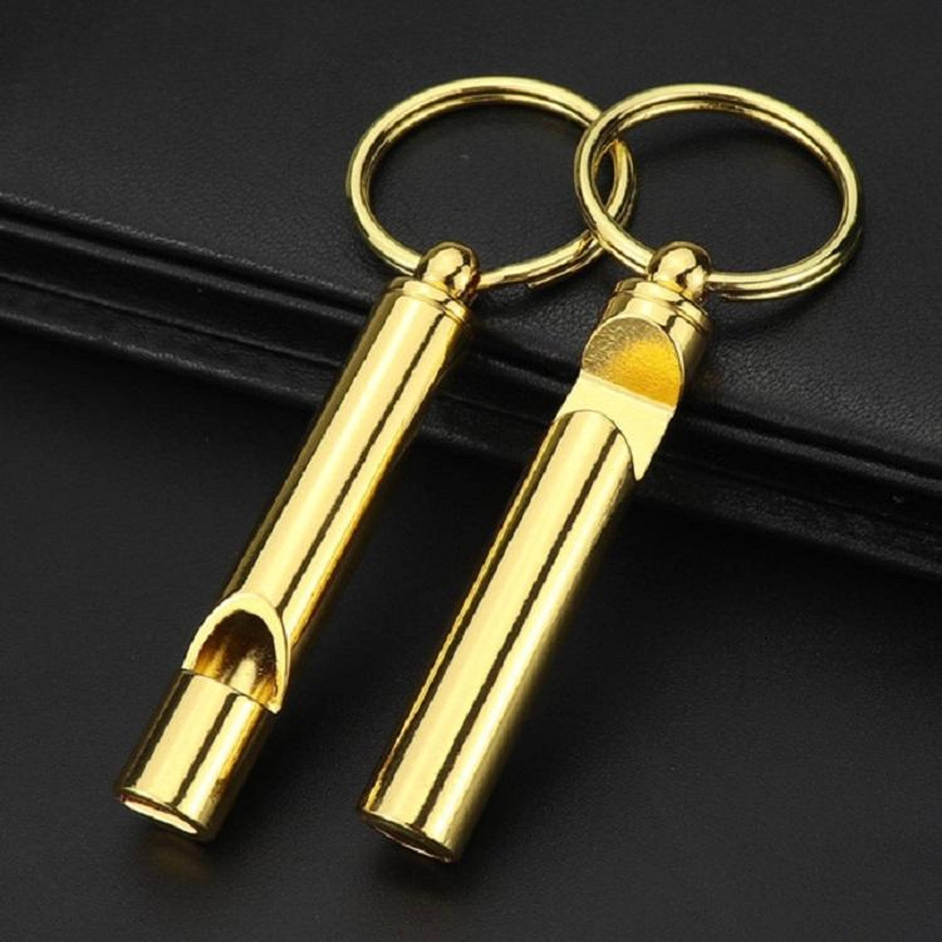 premium metal whistle & bottle opener keychain multifunctional key ring pendant