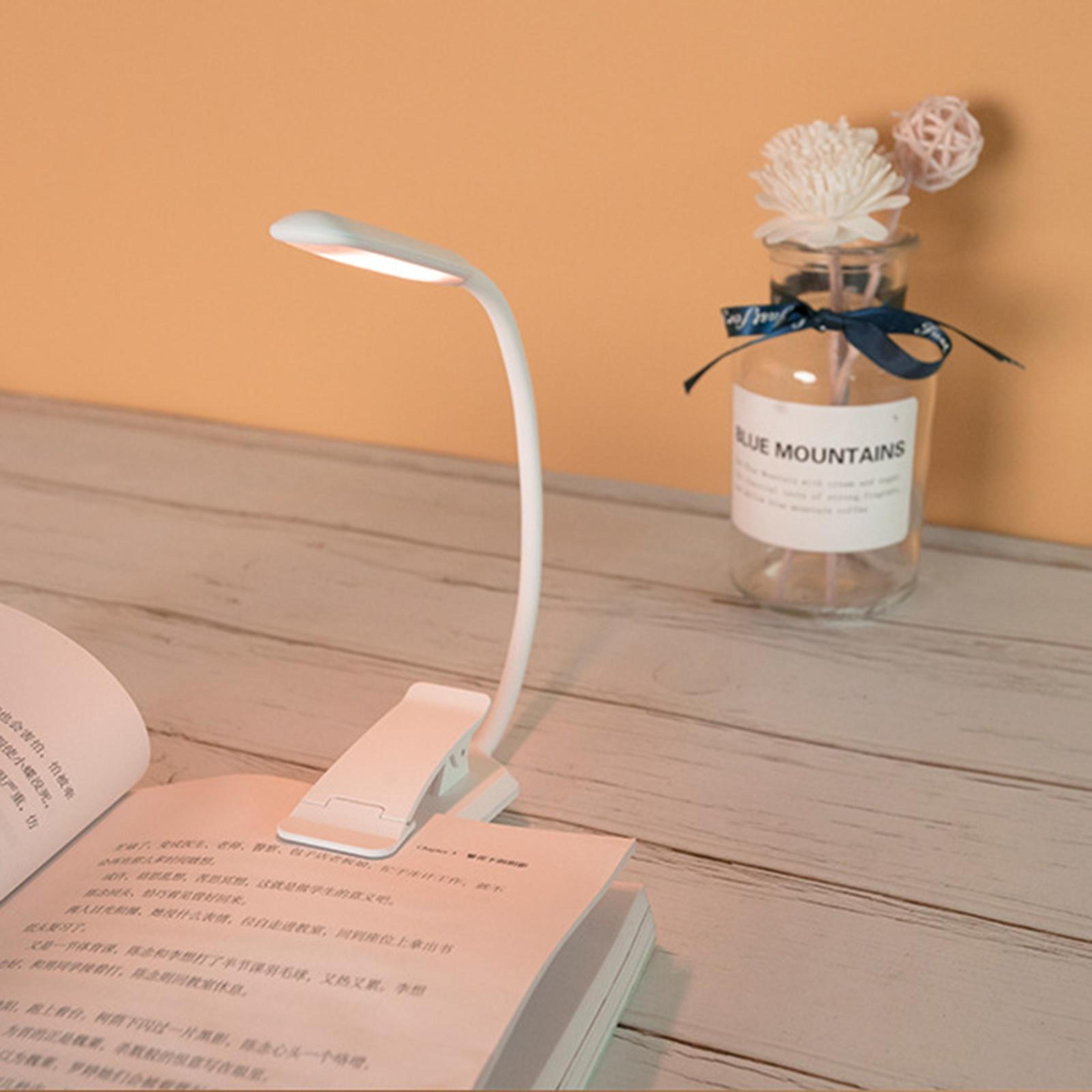 adjustable led clip-on reading lamp for music & books