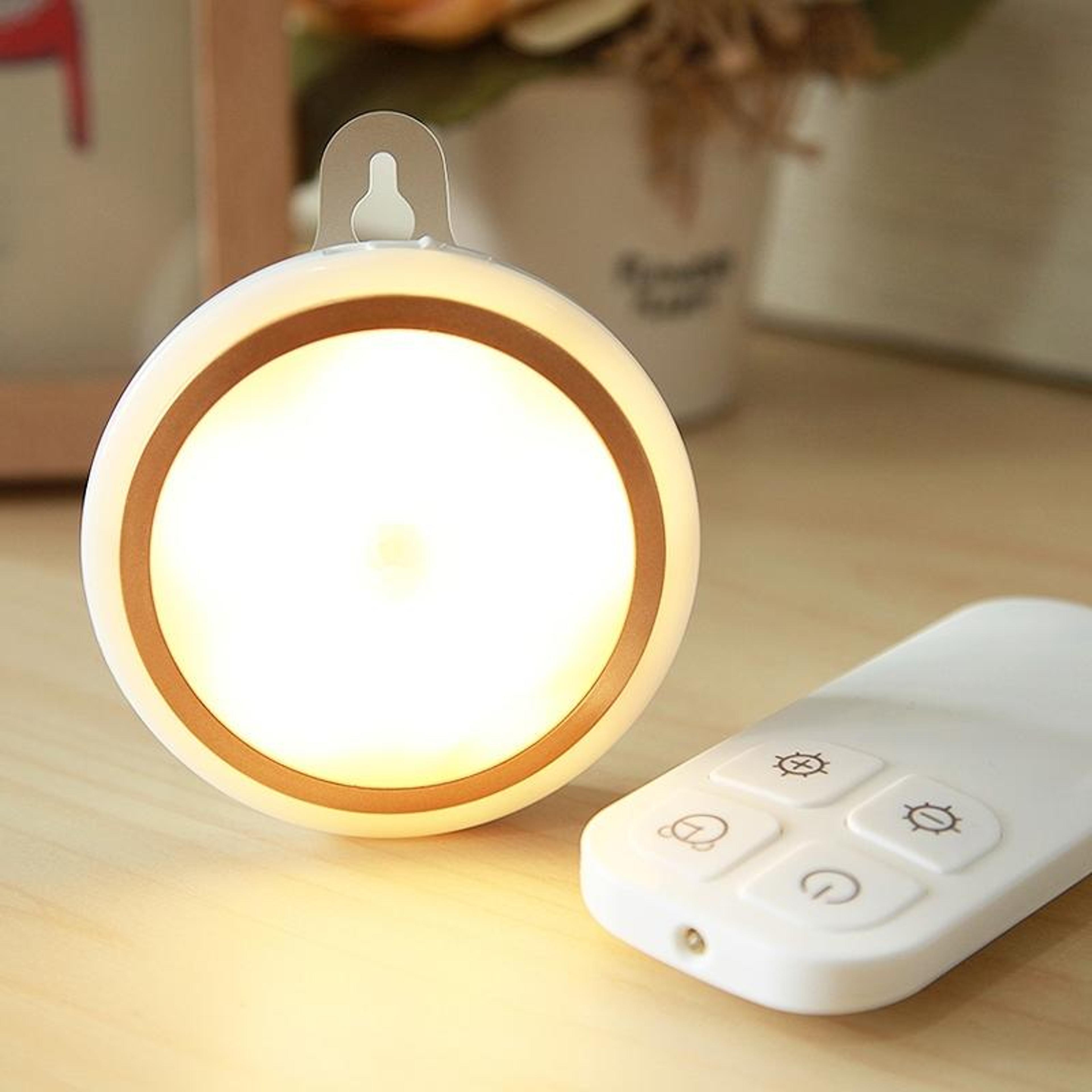 usb rechargeable warm white led night light with remote control