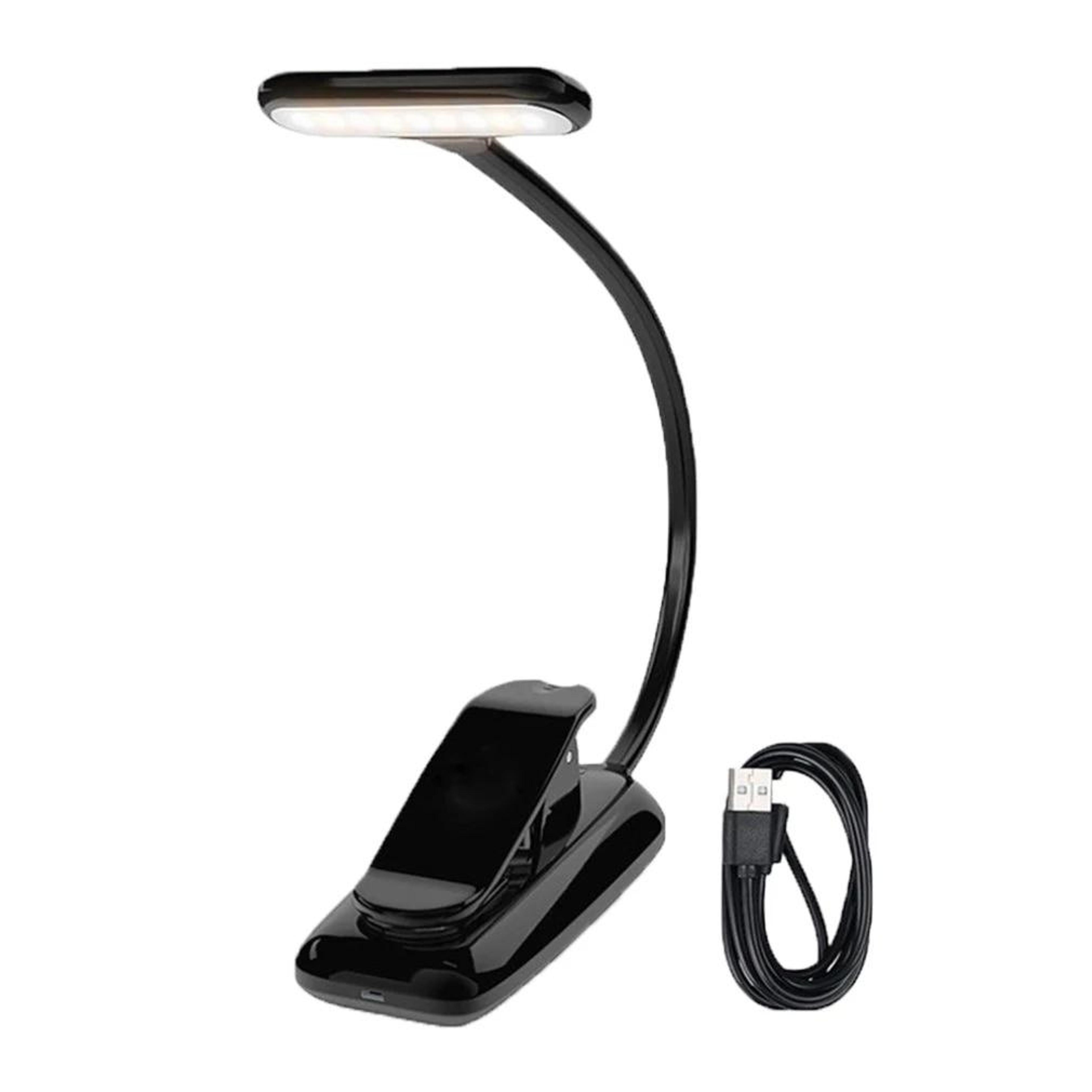 portable led book clip light eye protection reading & music score lamp
