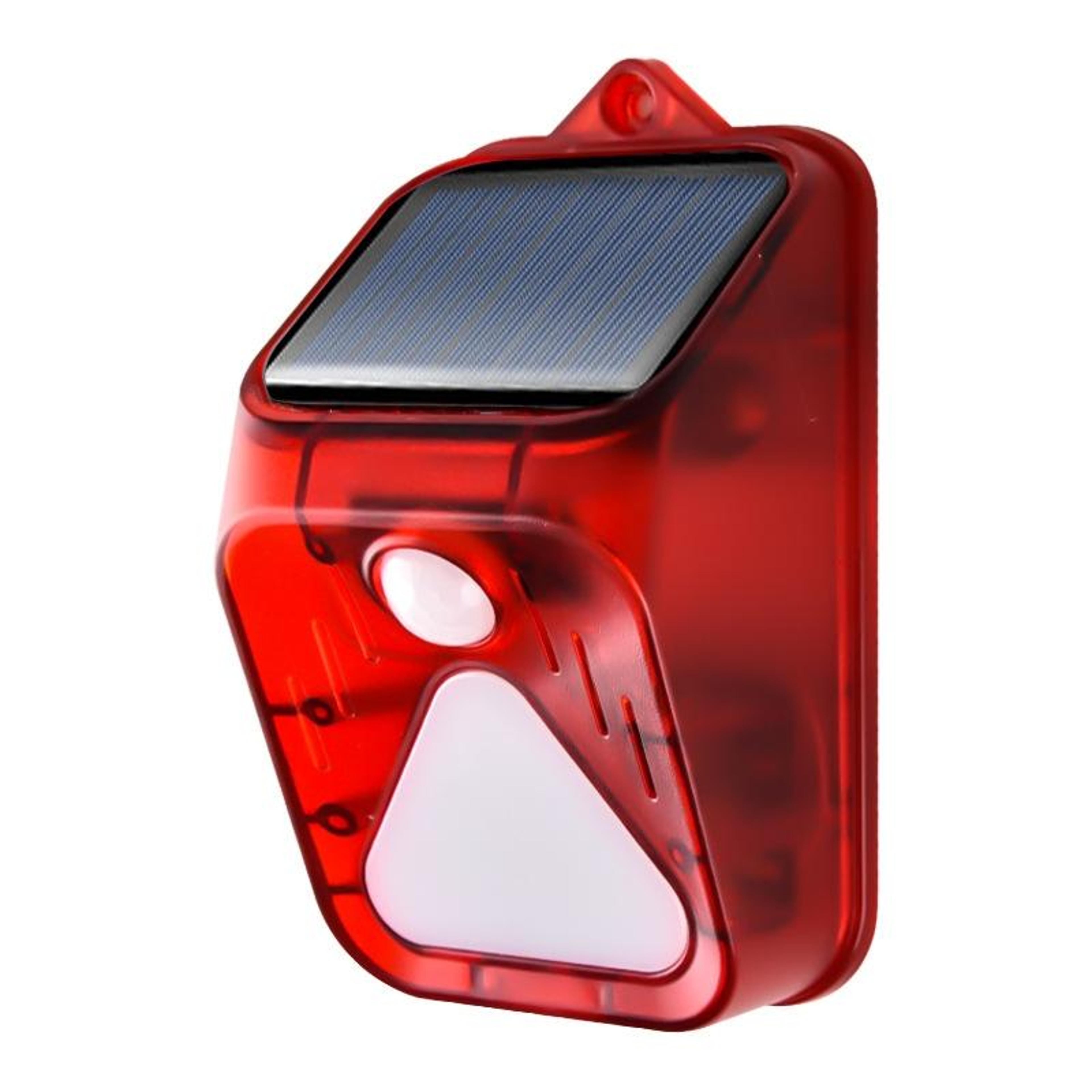 solar motion sensor burglar alarm light with remote control outdoor security alarm