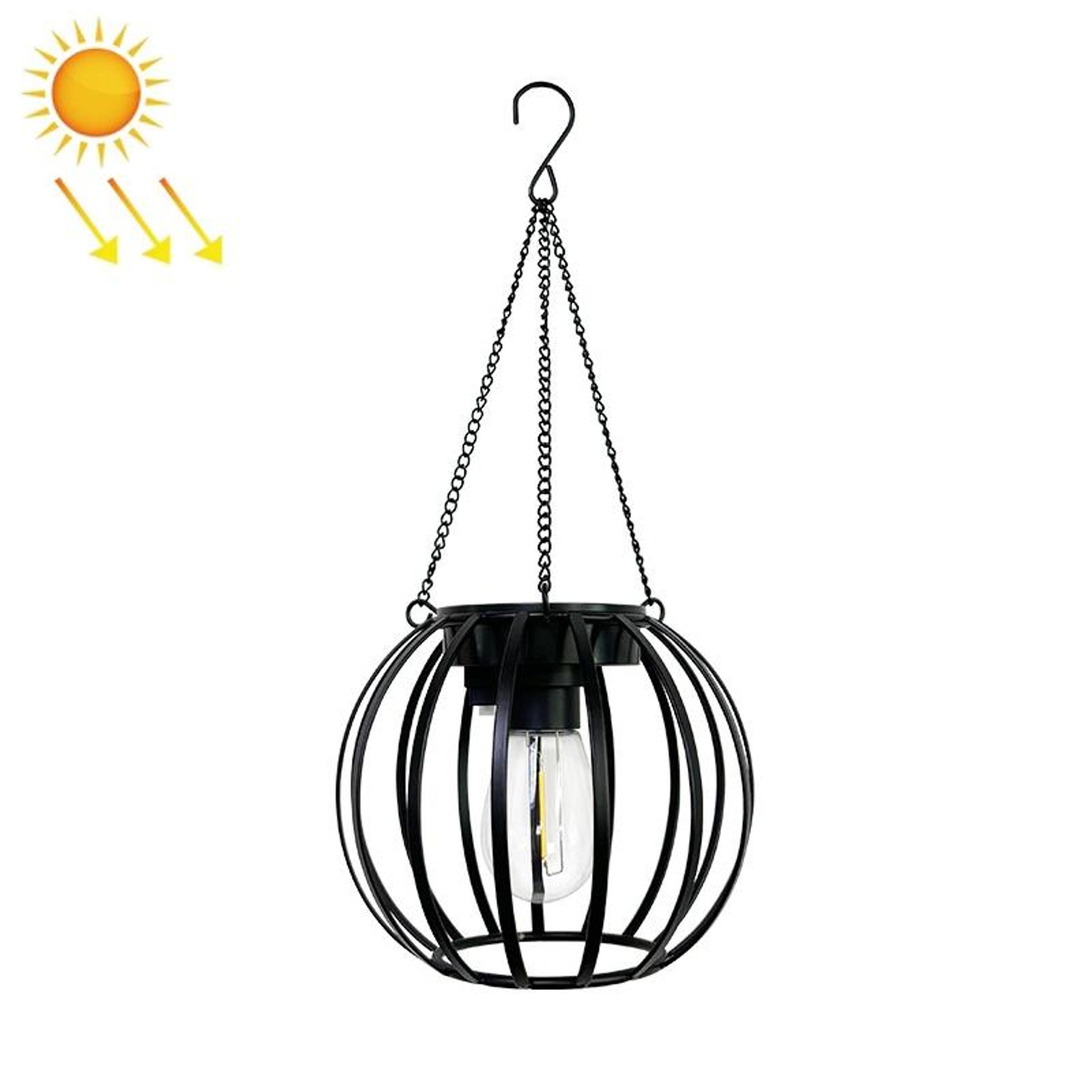 solar pumpkin lantern outdoor hanging garden courtyard villa decoration led light