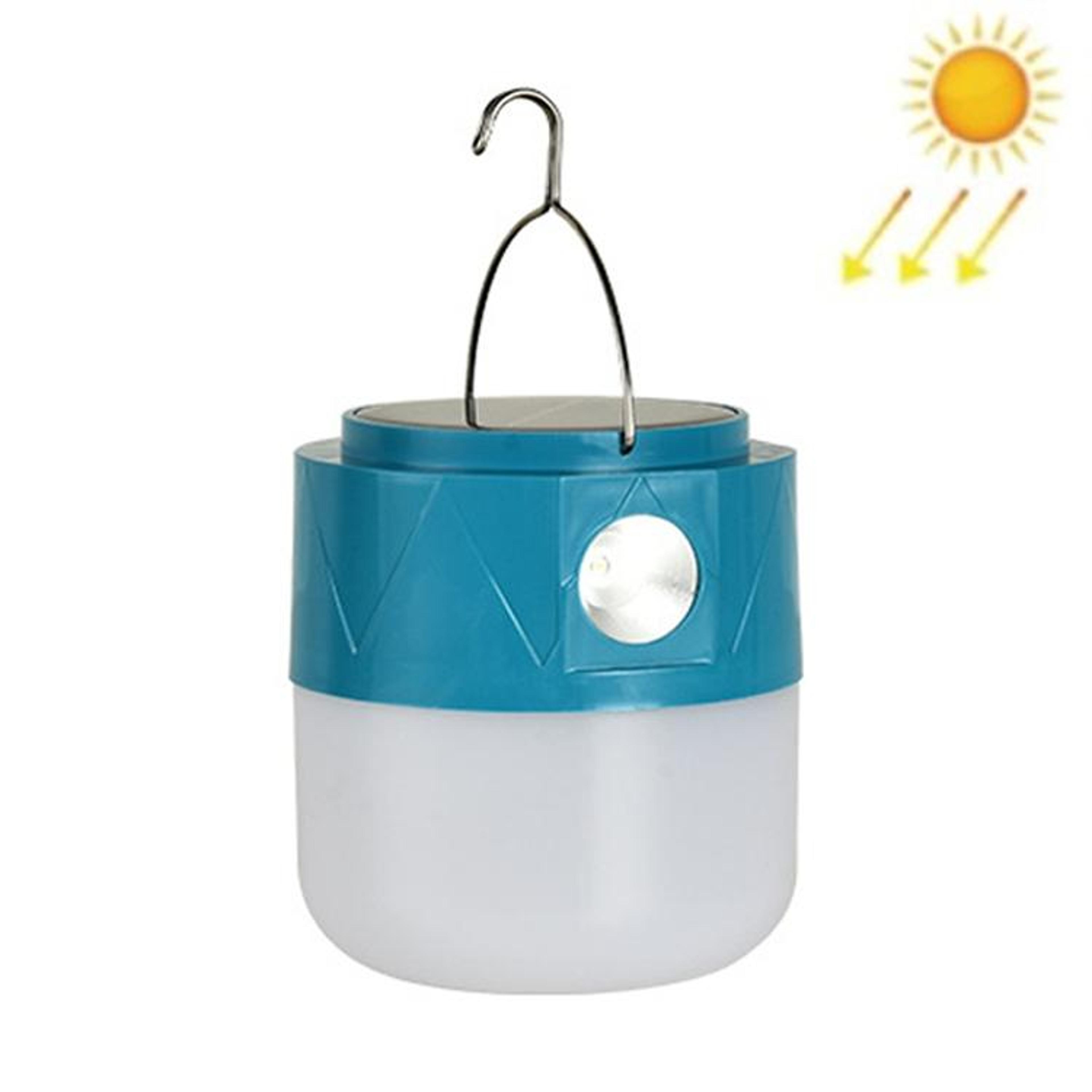 solar rechargeable led bulb with flashlight emergency & camping light