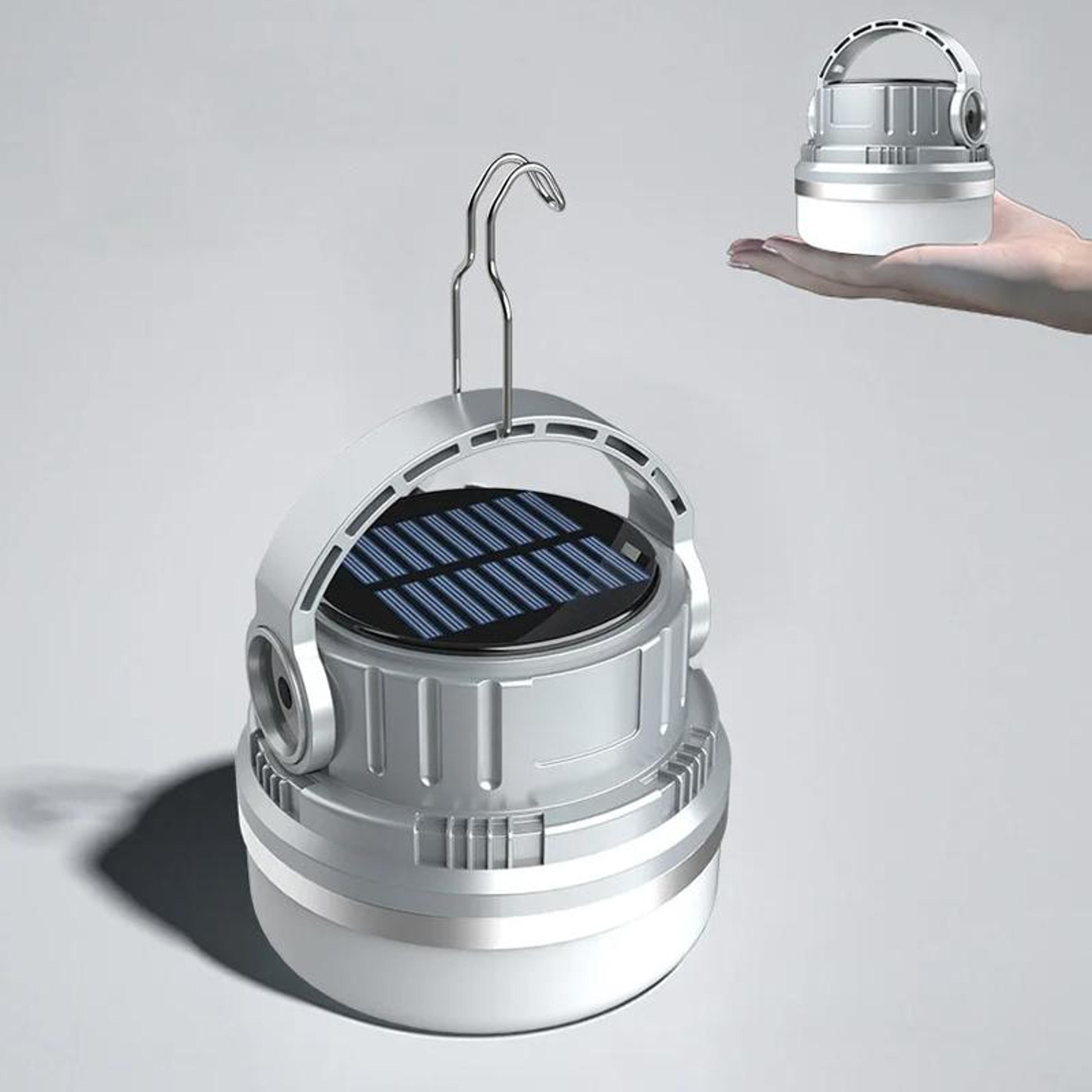 all in one solar tent light & portable camping lantern with power supply