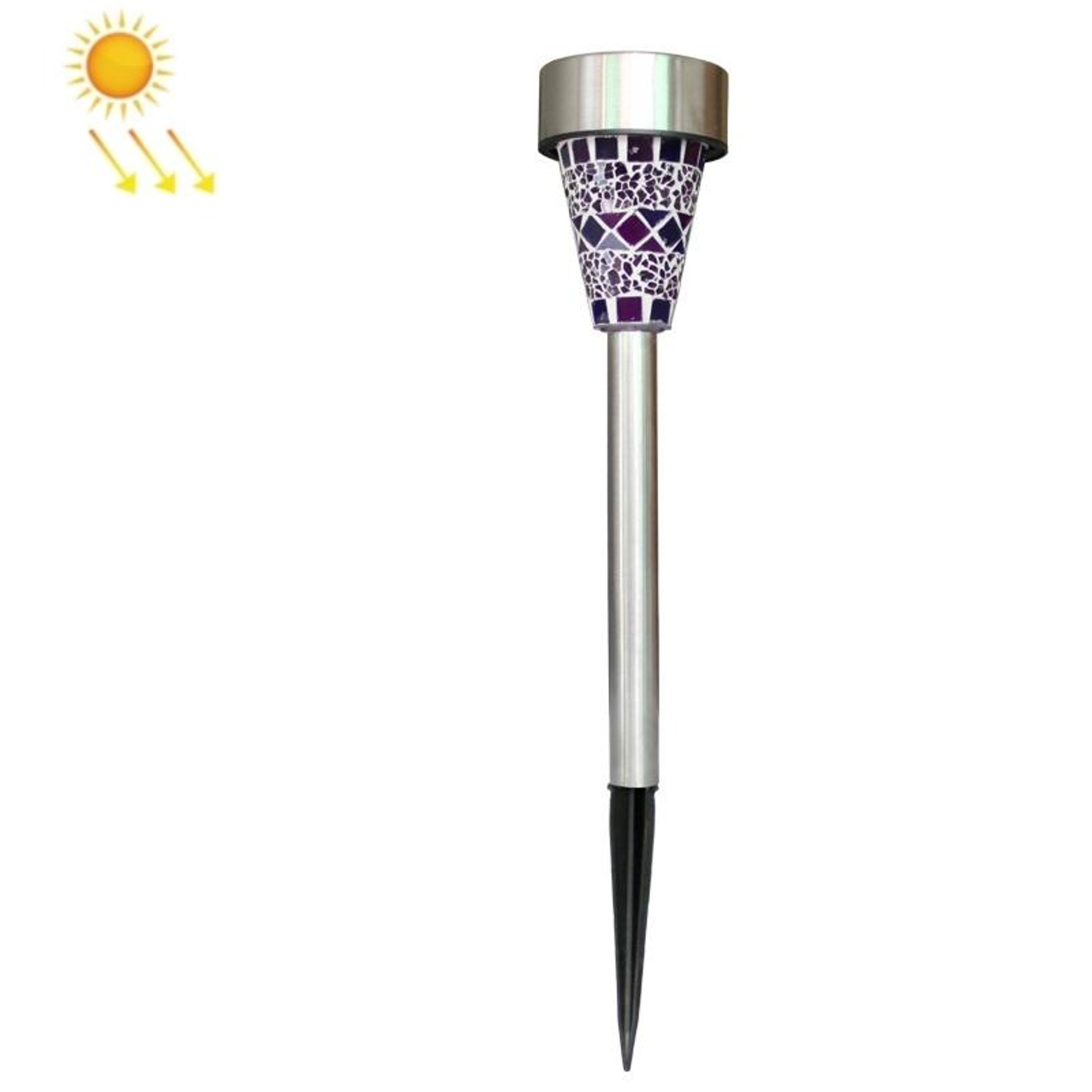 solar mosaic garden lights waterproof outdoor solar lawn lighting