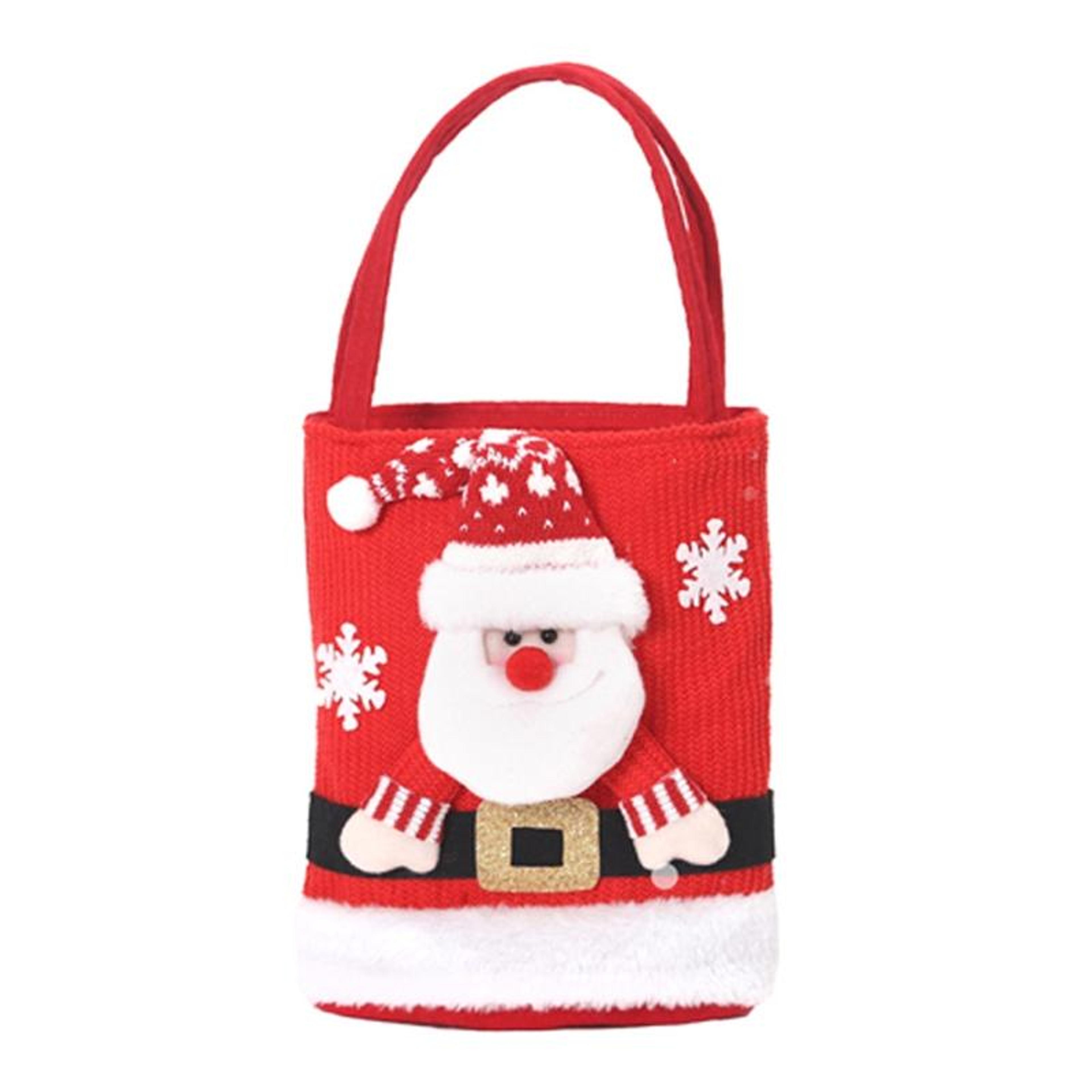 christmas large capacity gift bag for kids santa candy tote