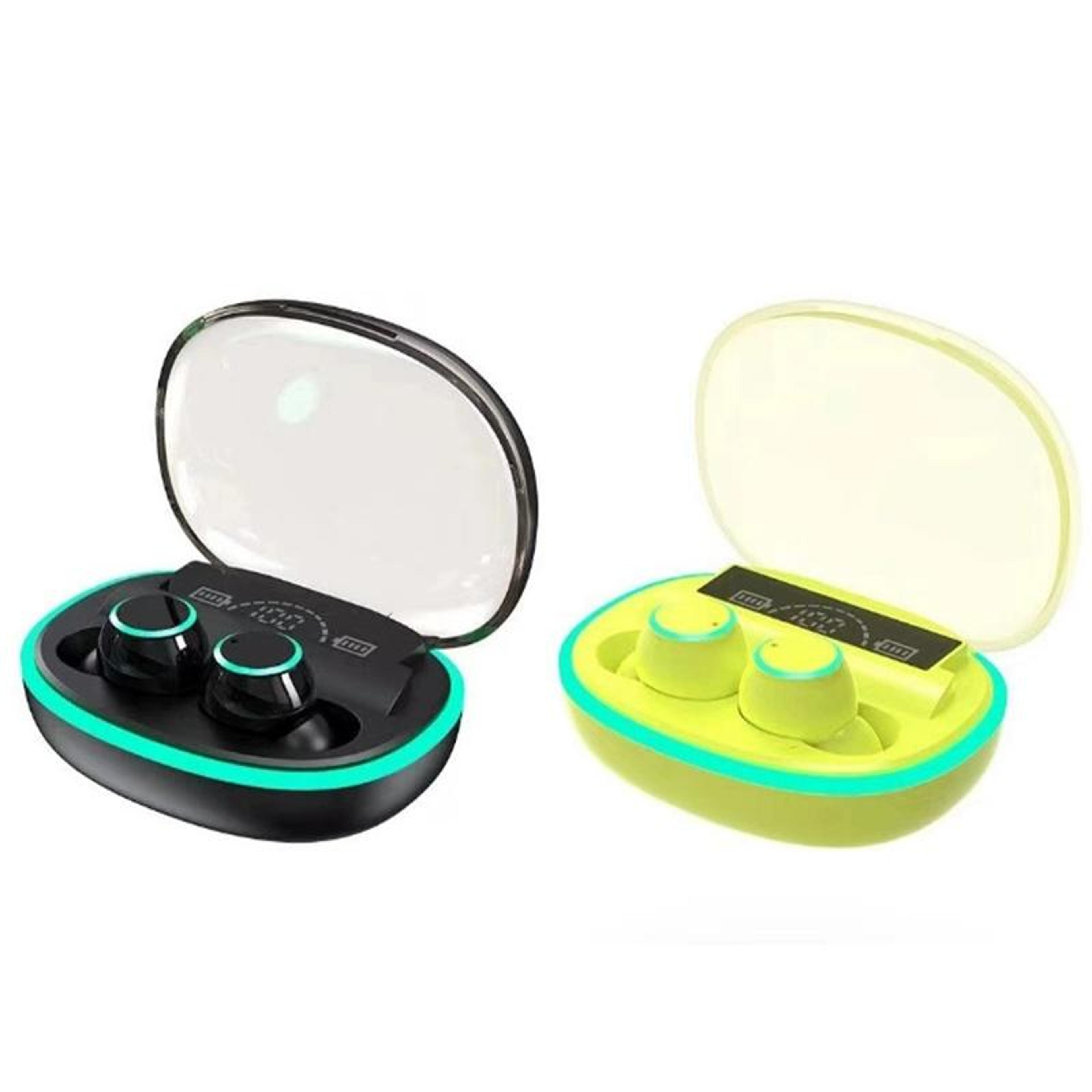 premium wireless bluetooth earphones with noise cancellation & power bank