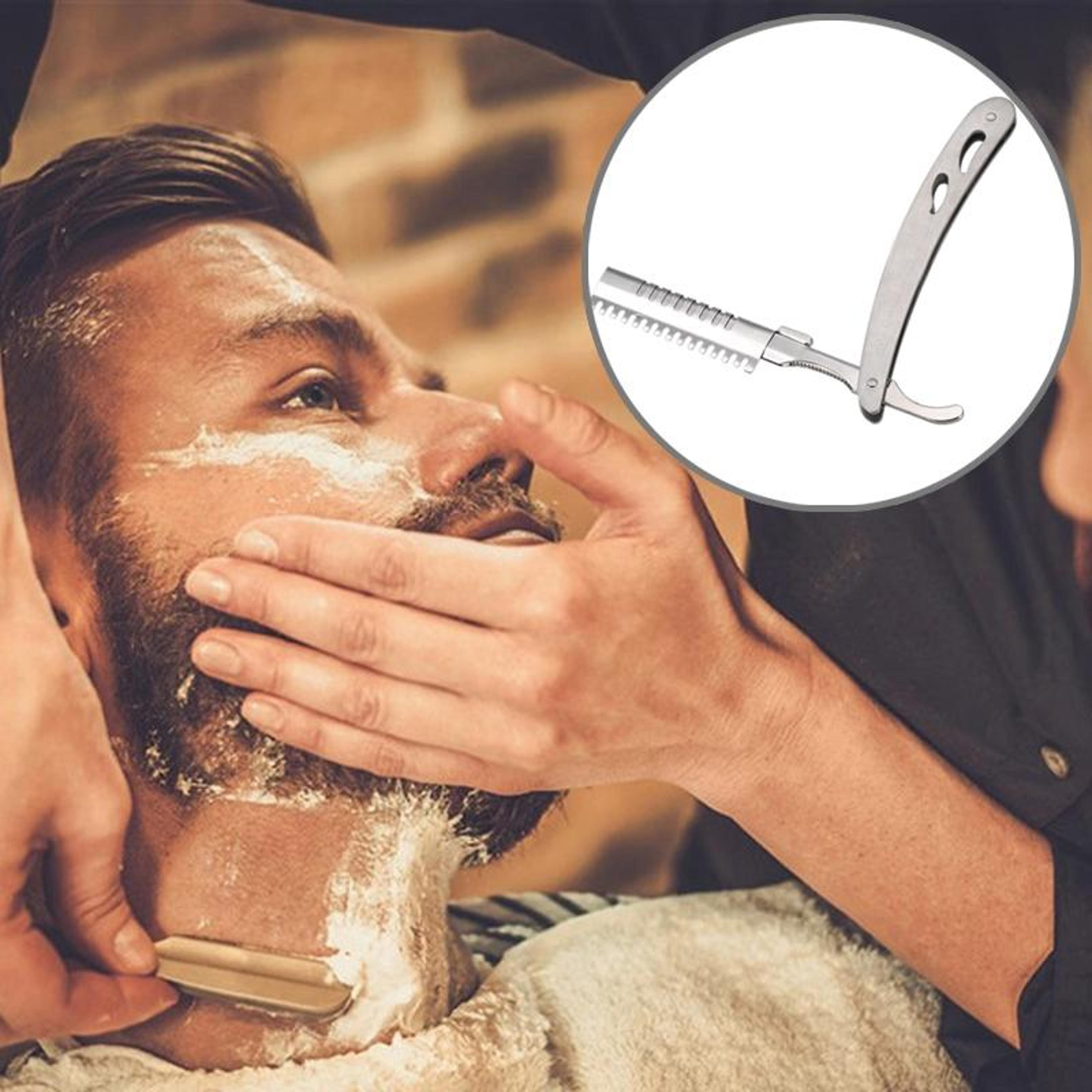 vintage manual razor blade holder for shaving eyebrow trimming and haircuts
