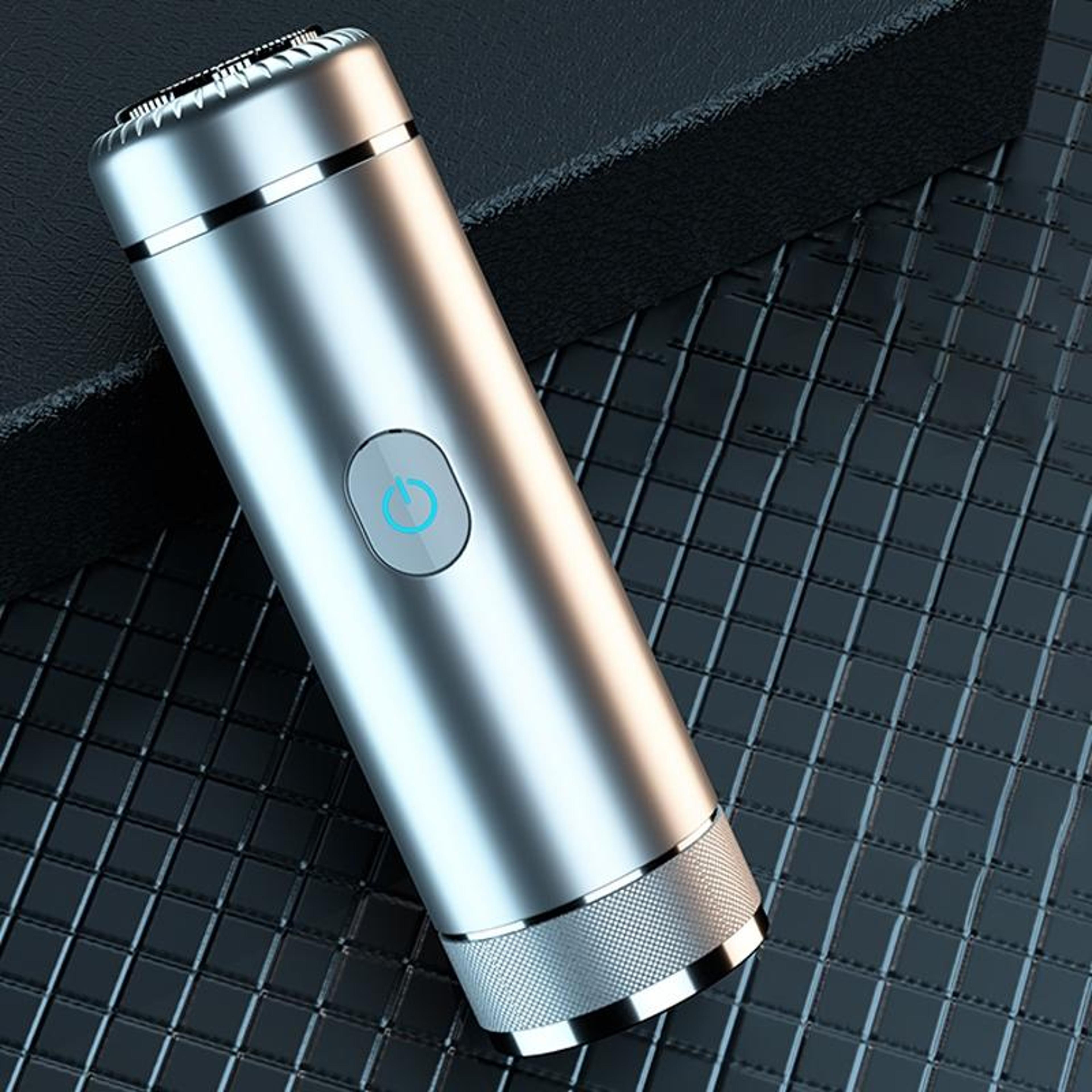 mini metal turbo electric shaver portable rechargeable razor