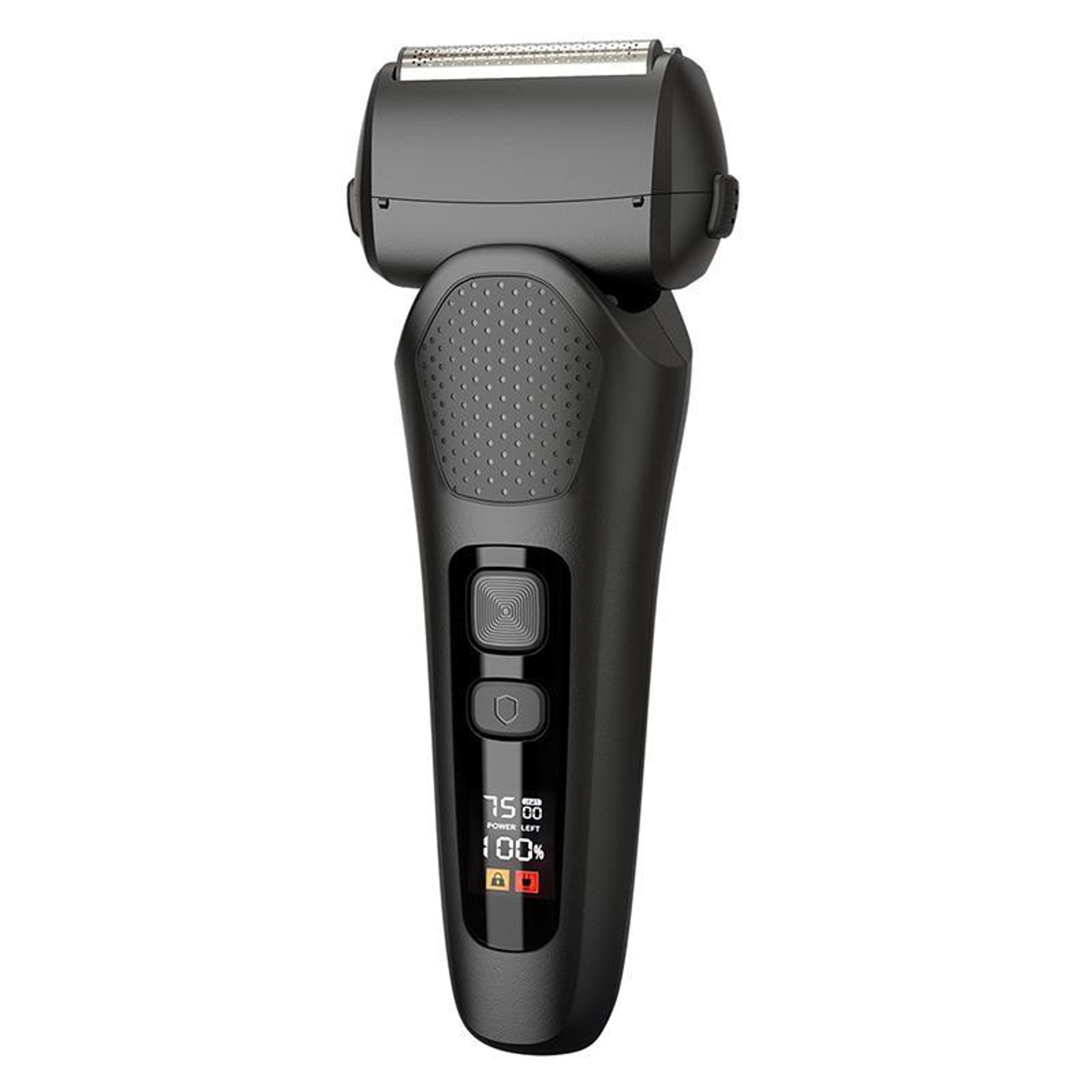 washable led display electric shaver for men