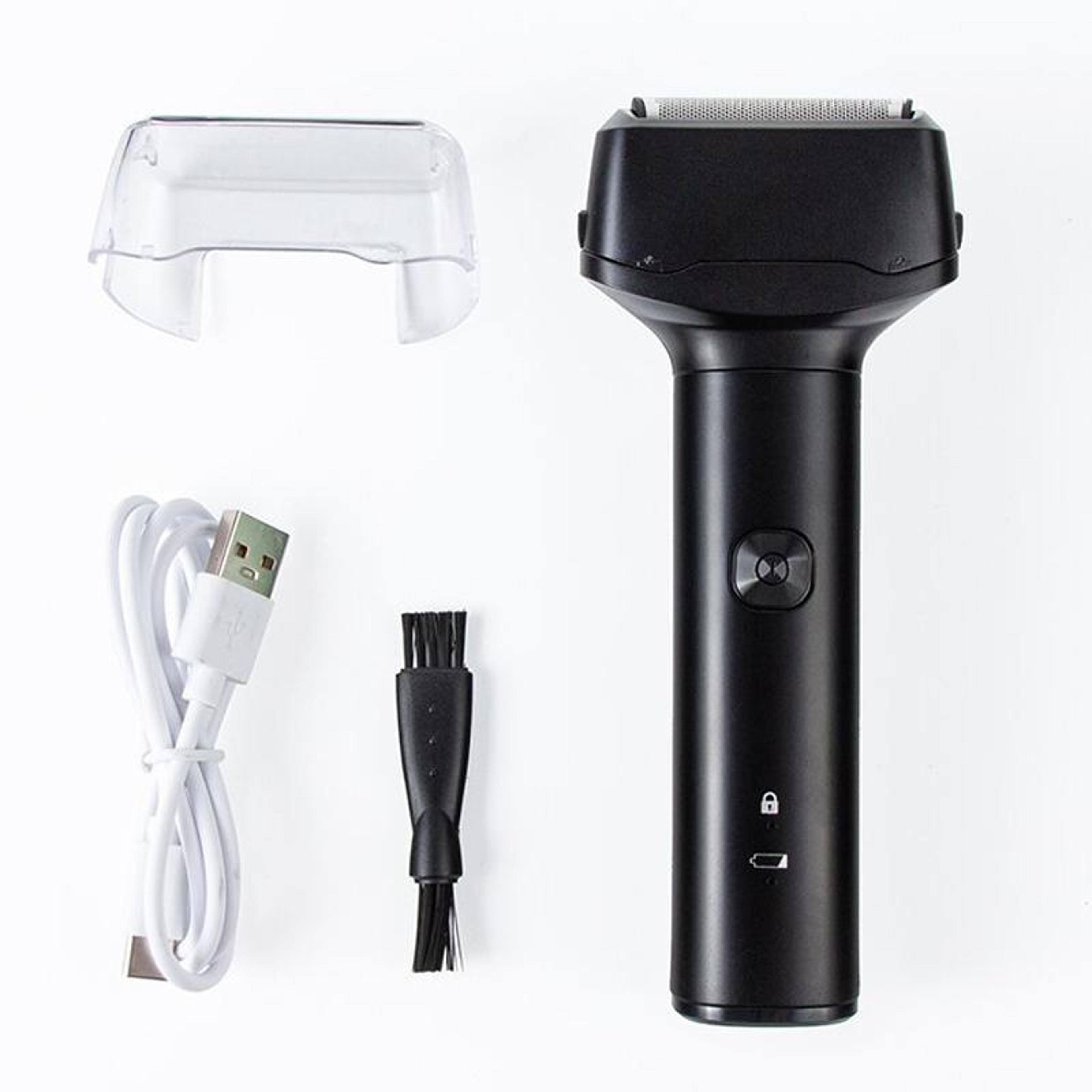 3 blade rechargeable shaver for men waterproof portable beard razor