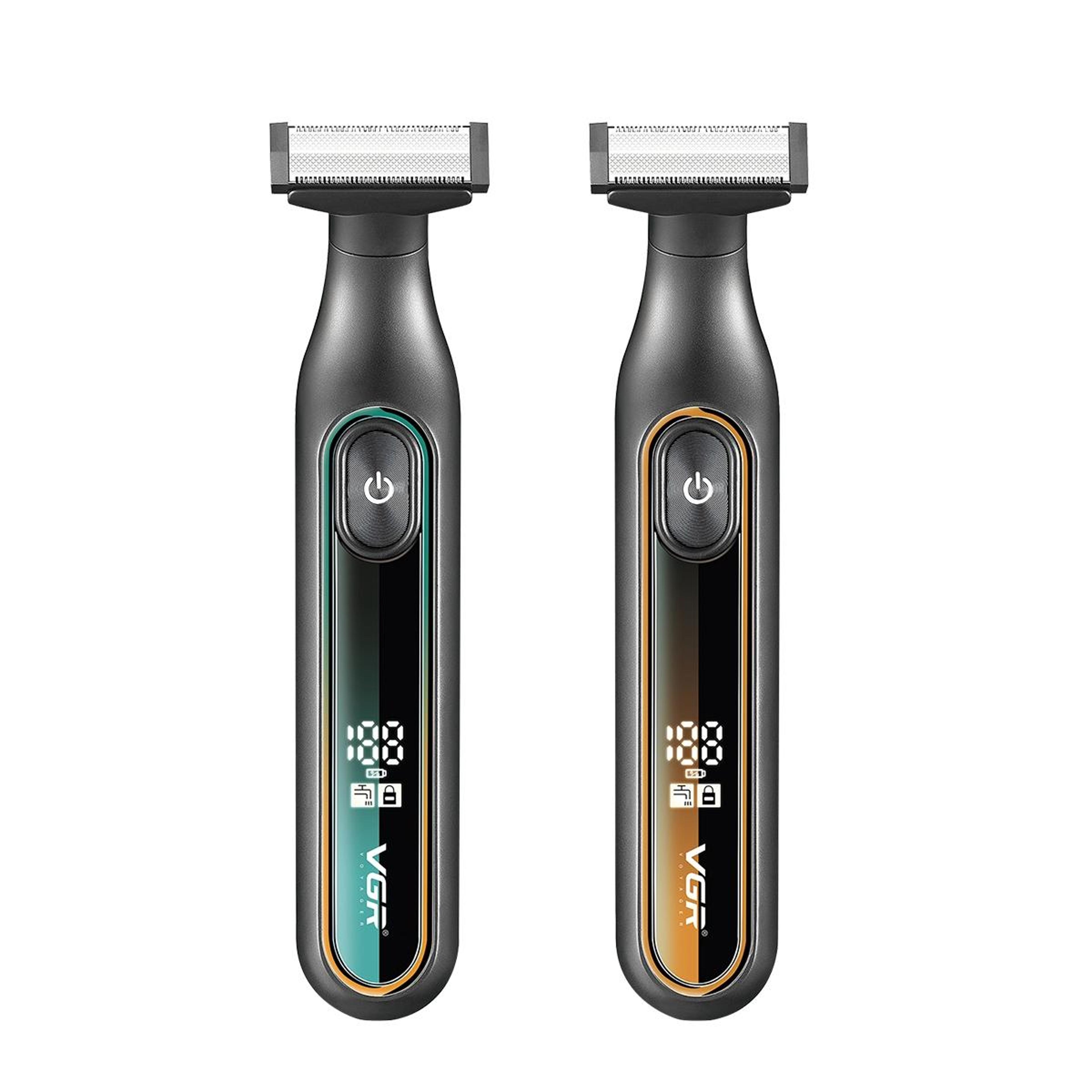 usb rechargeable electric t blade shaver with digital display
