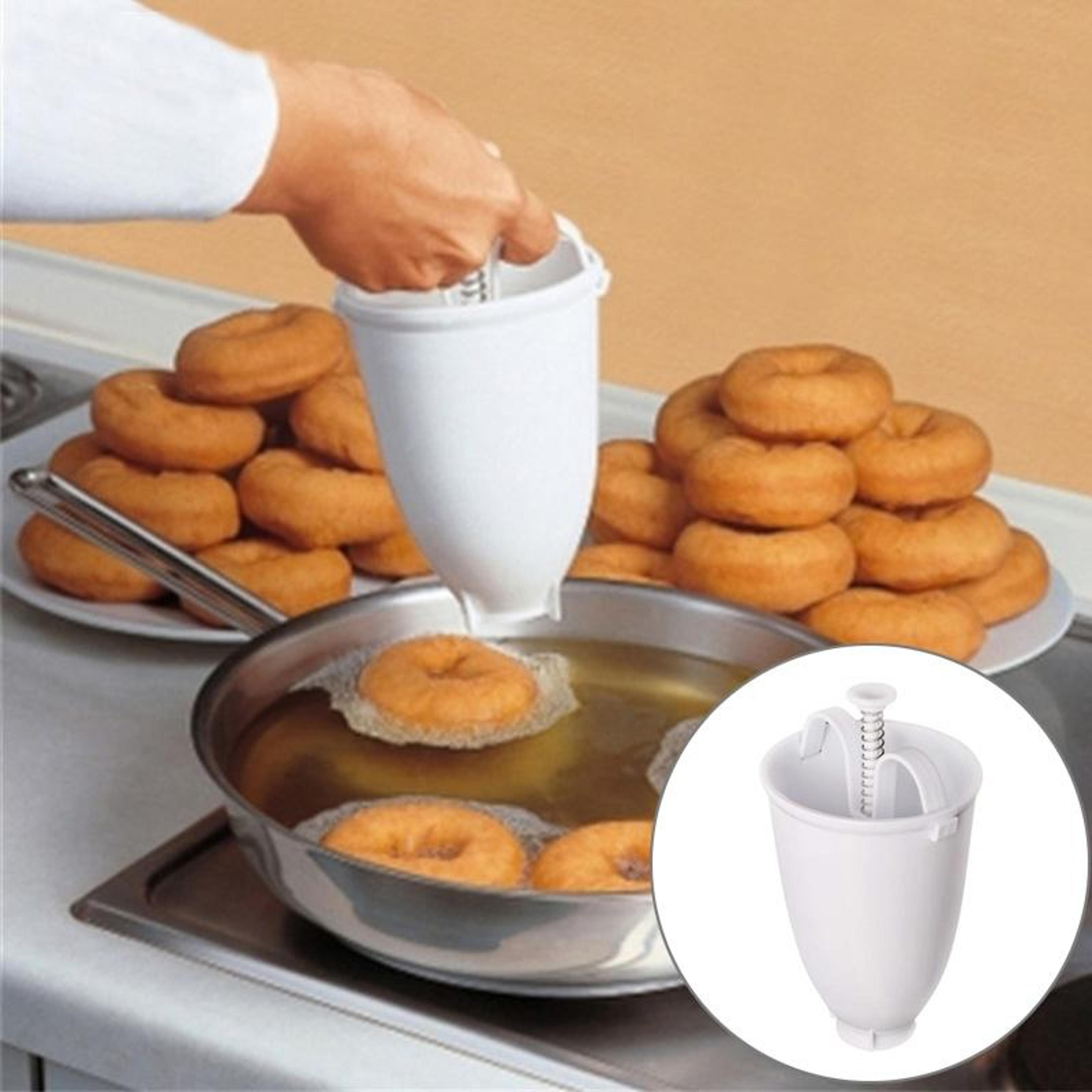 easy pour manual donut maker and donut batter dispenser for homemade treats