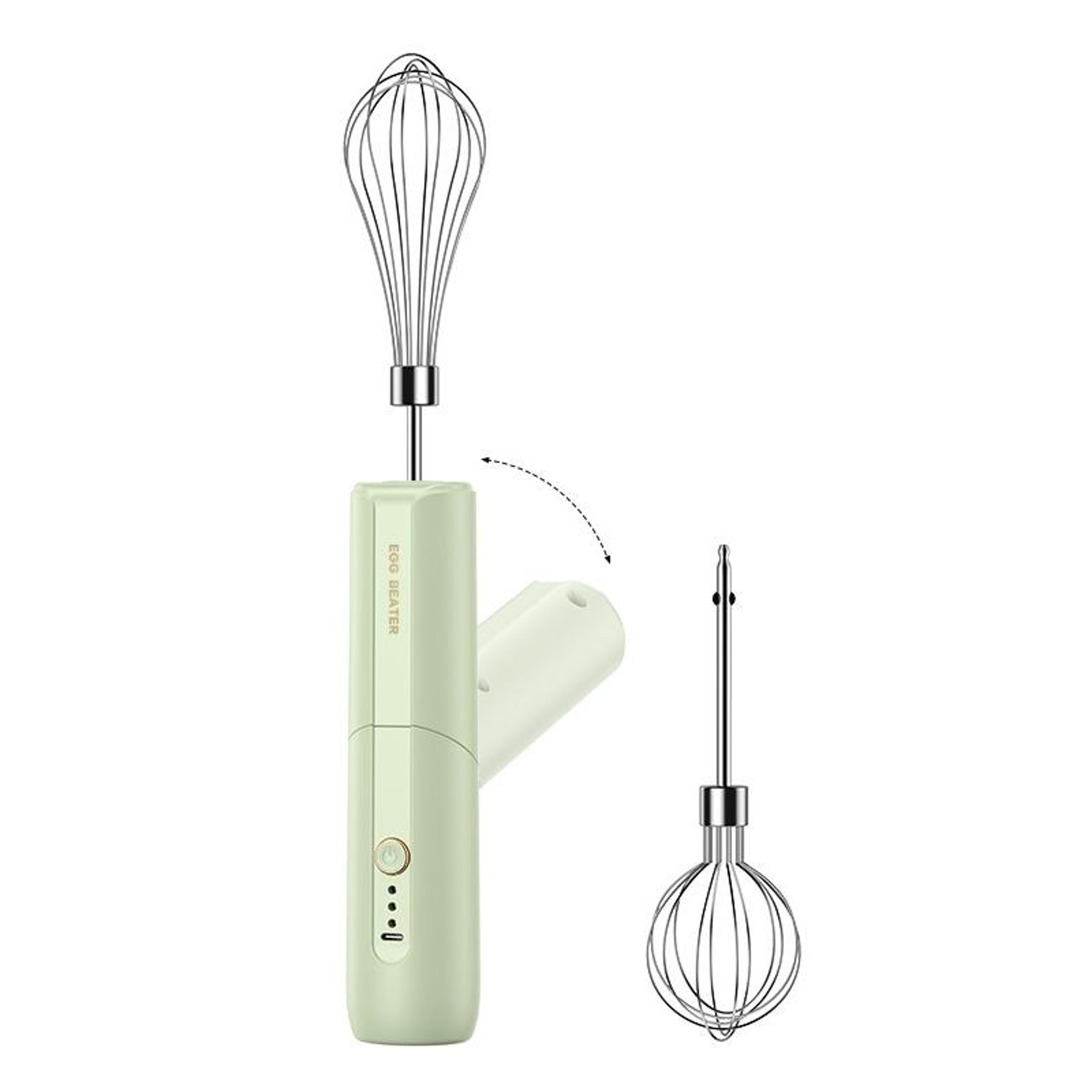 wireless double-head electric egg beater foldable handheld baking mixer