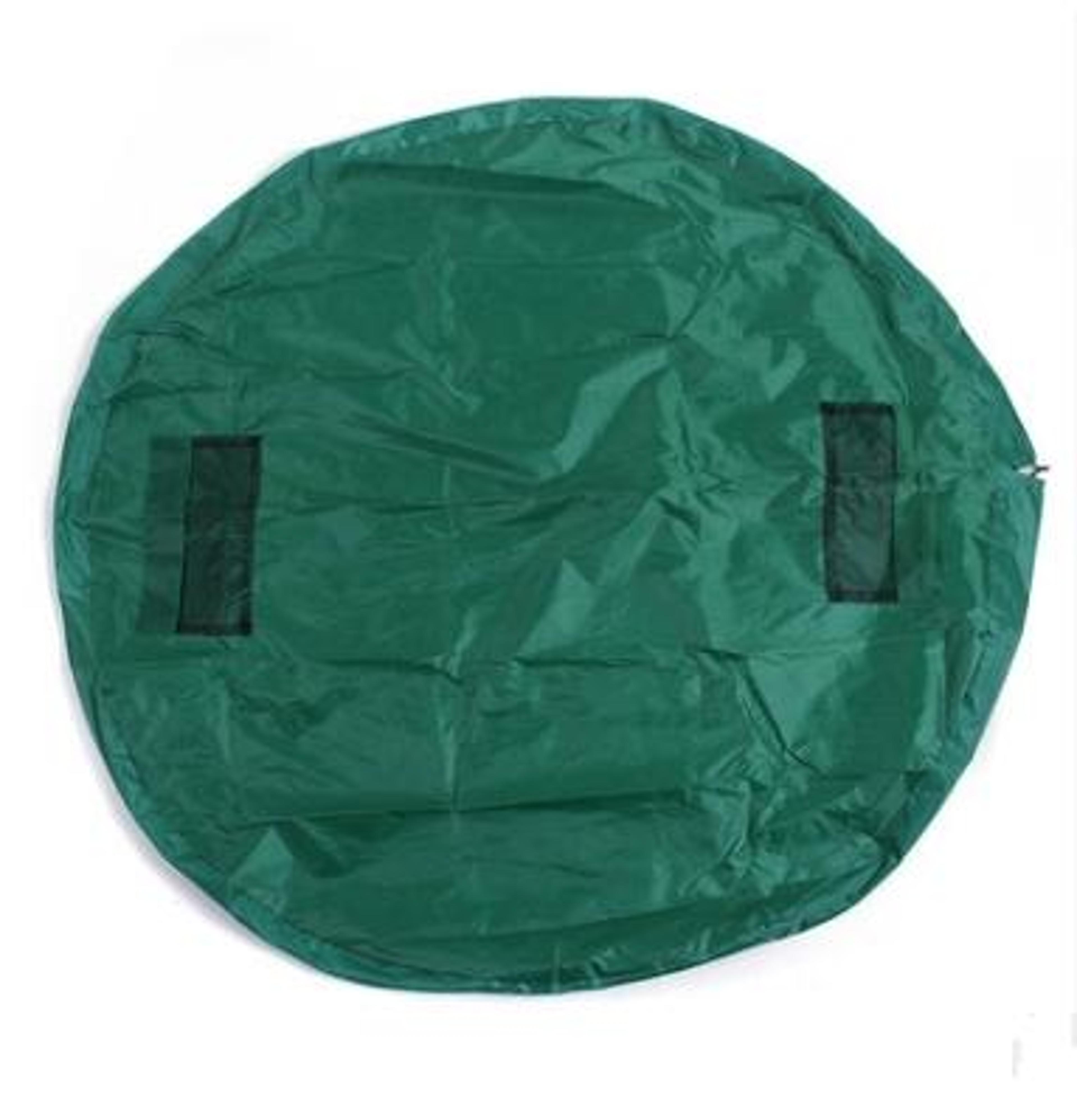 portable kids toy storage bag 100cm green drawstring play mat organizer