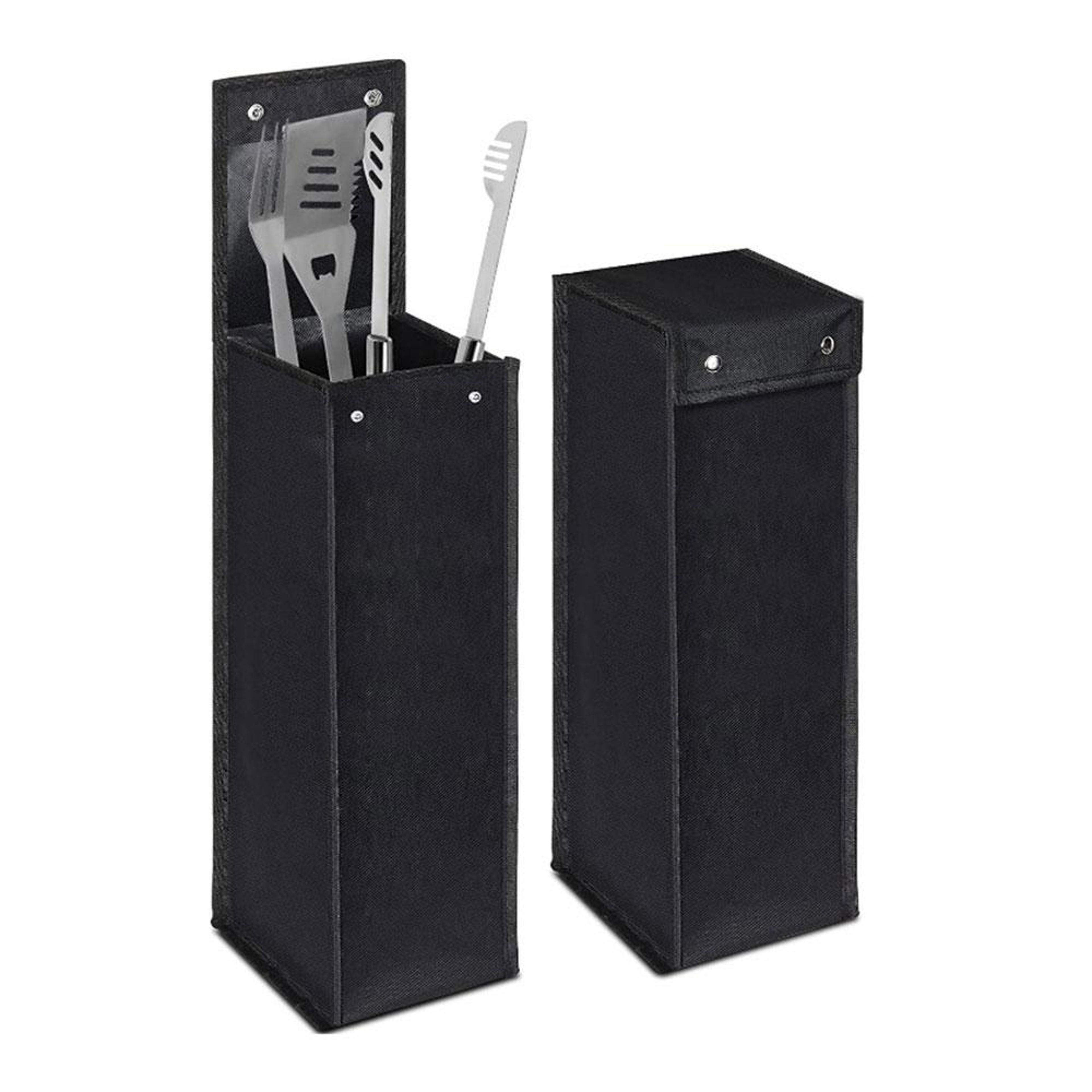 portable bbq tool storage bag oxford cloth foldable barbecue utensil organizer