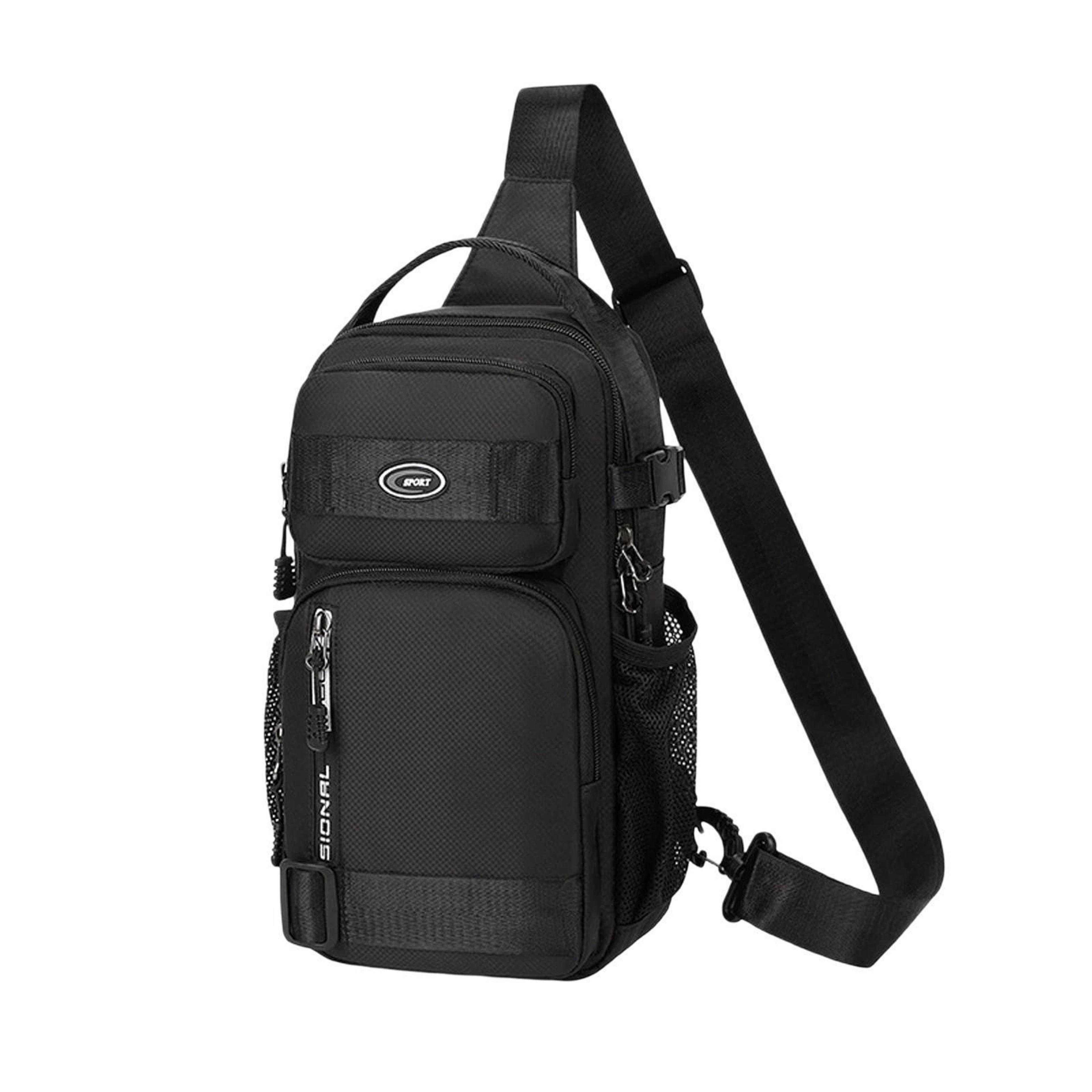 large capacity mens sports chest bag for travel and daily carry